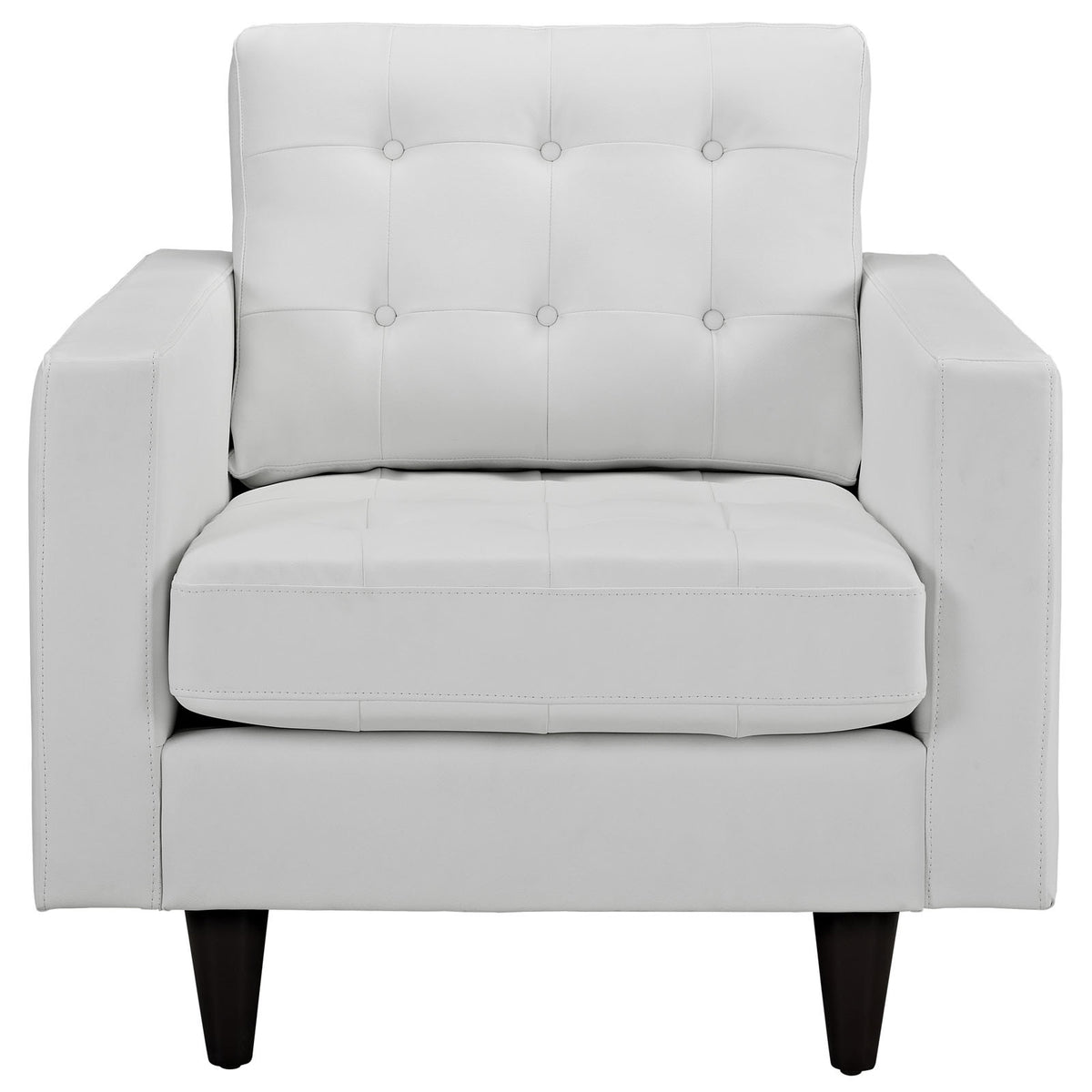 Era Leather Armchair White