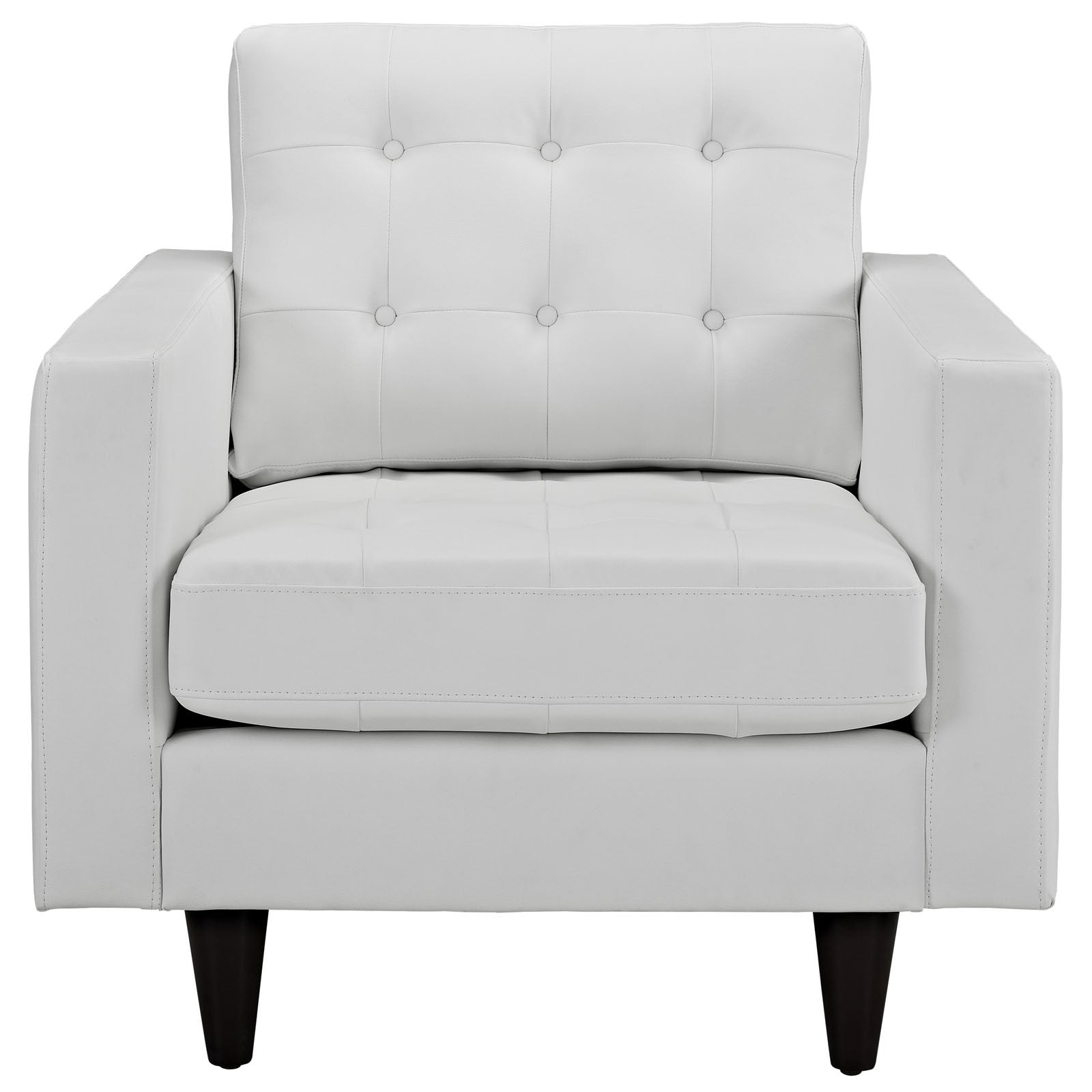 Era Leather Armchair White