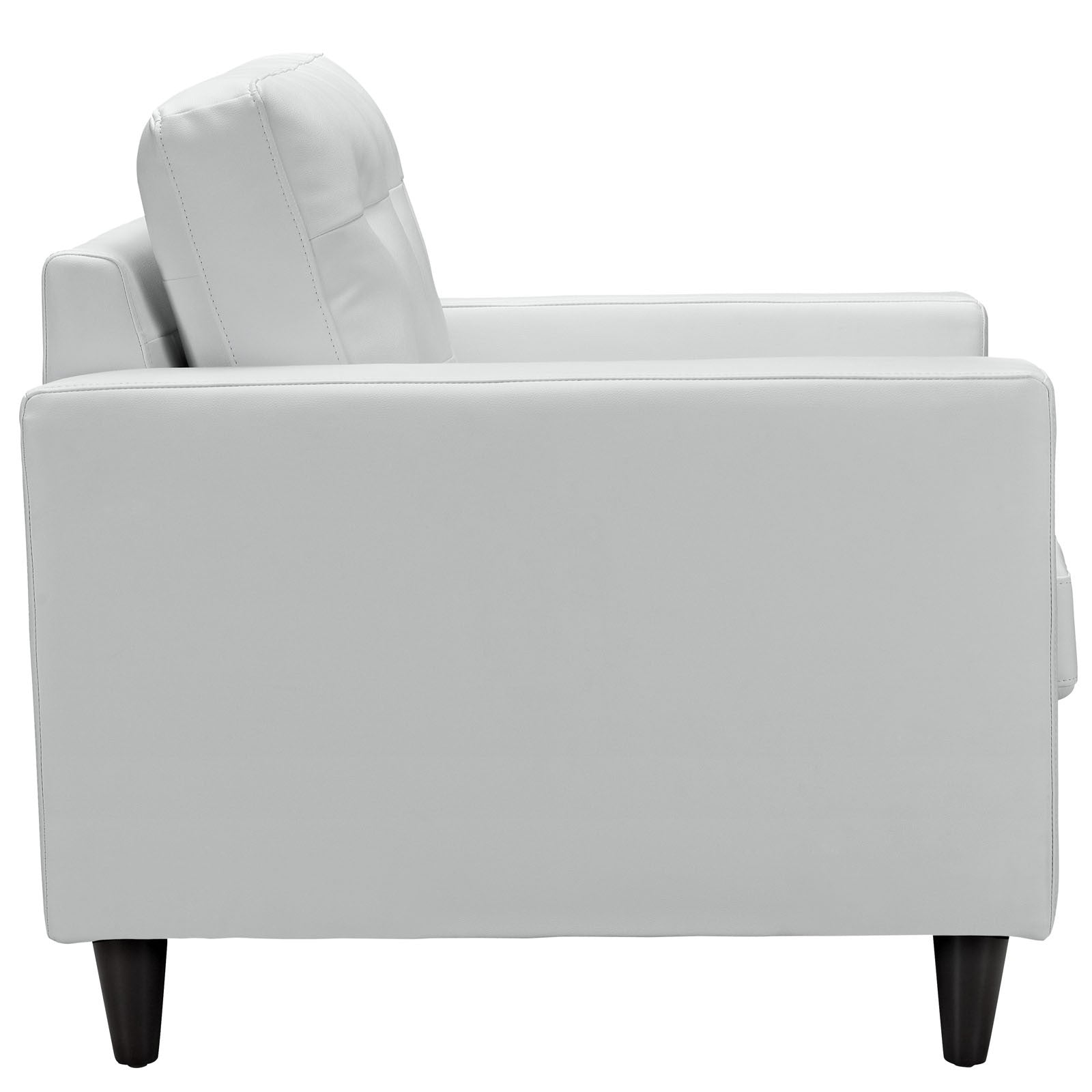 Era Leather Armchair White