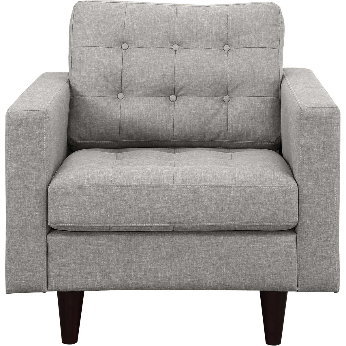 Era Upholstered Armchair Light Gray