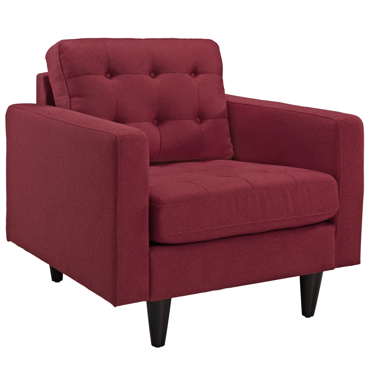 Era Upholstered Armchair Red