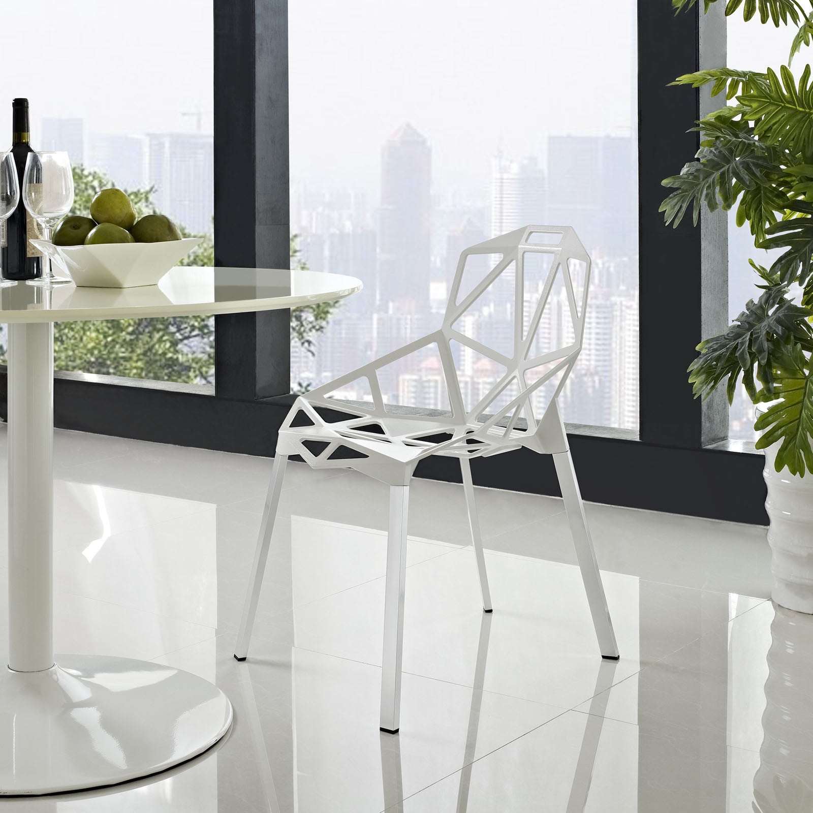 Caenis Side Chair White