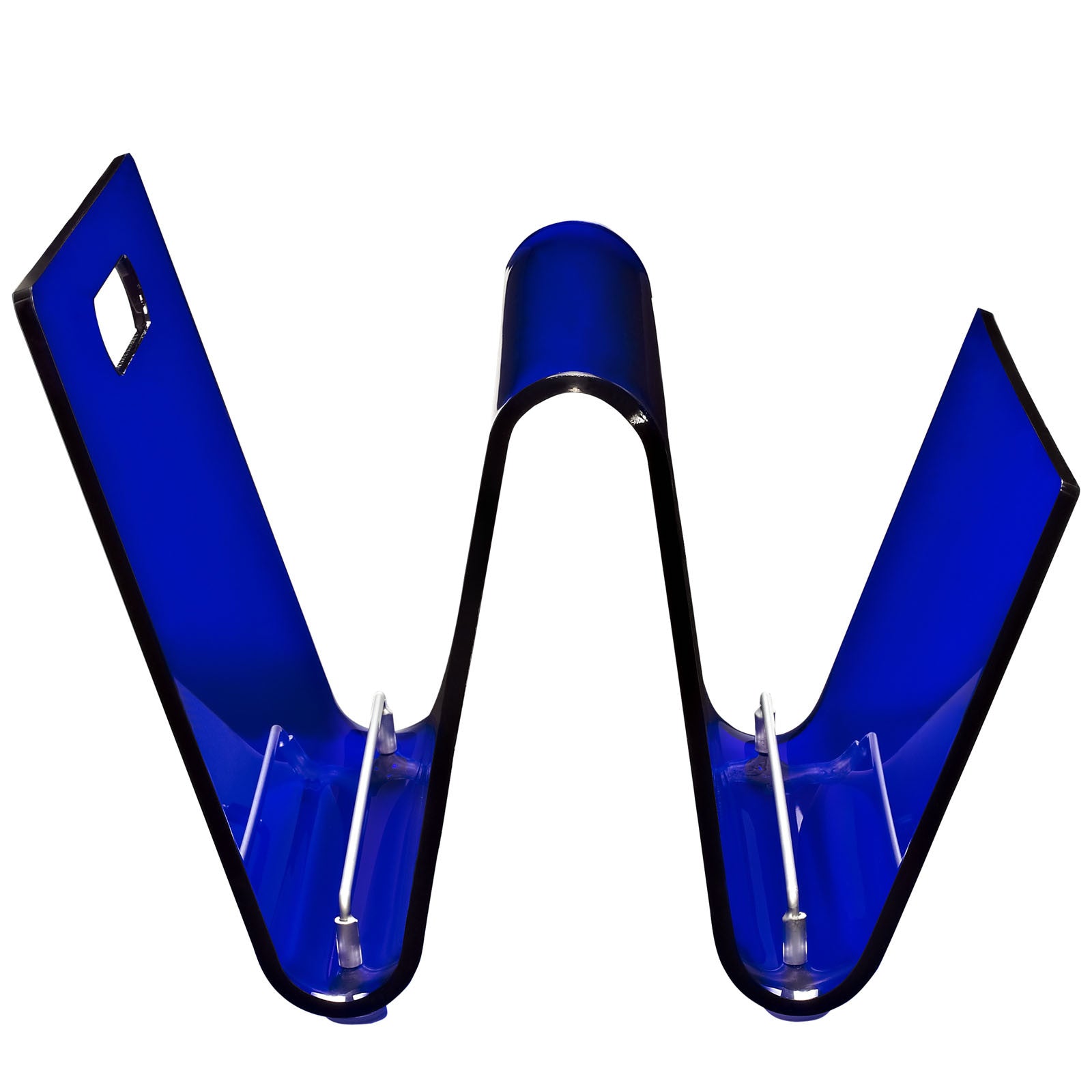 Crescent Magazine Holder Blue