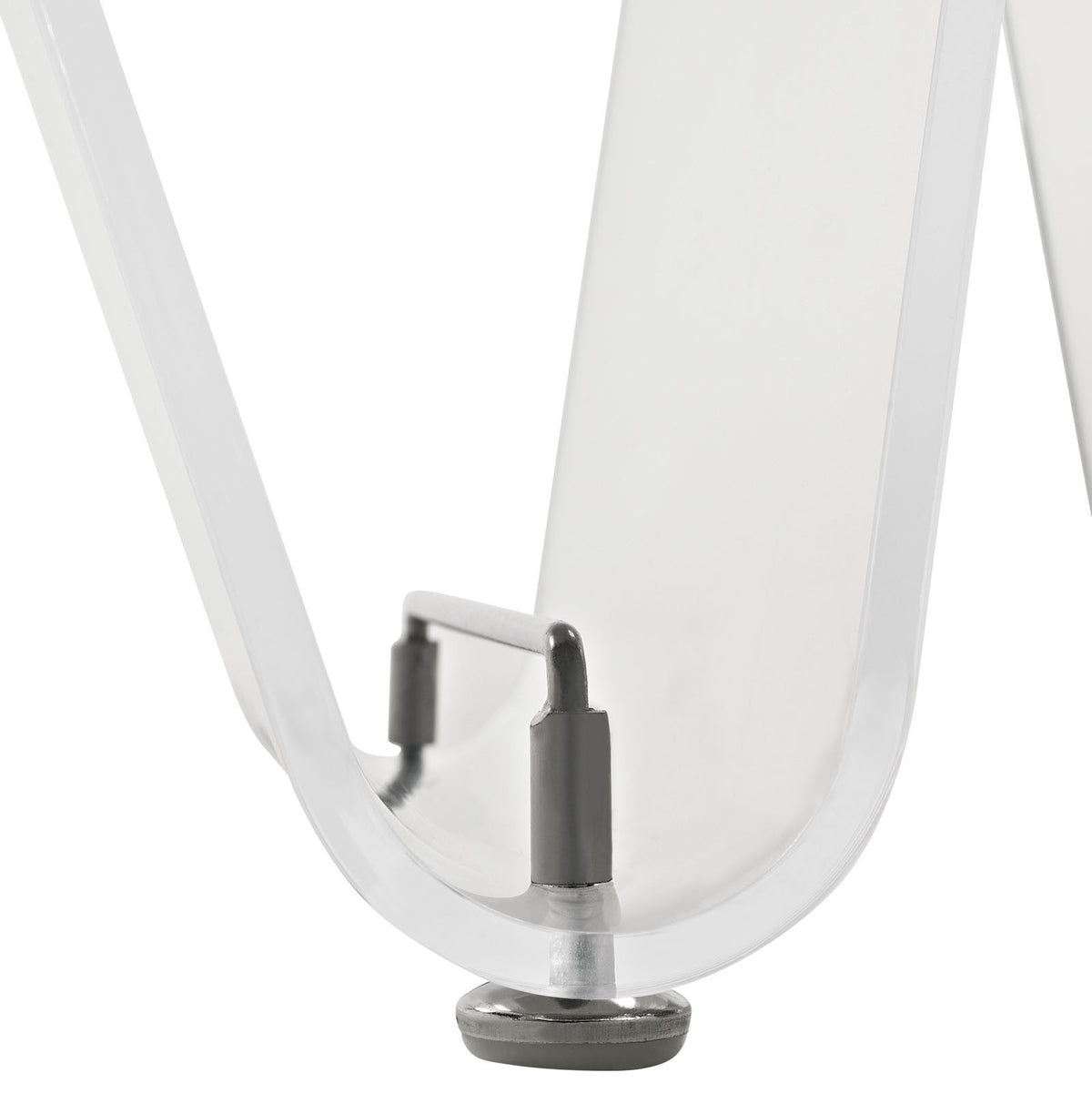 Crescent Magazine Holder Clear