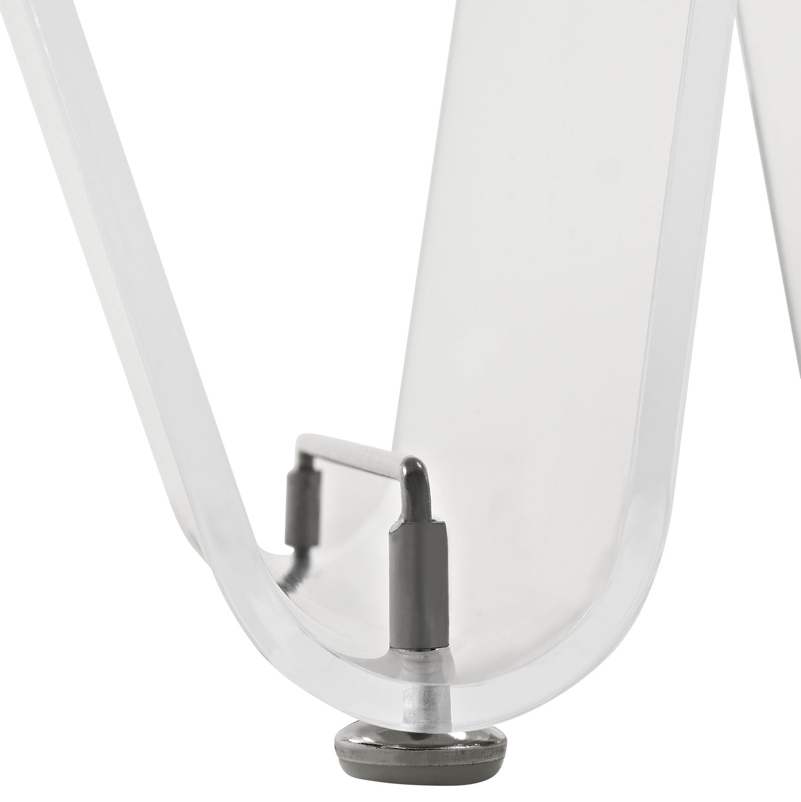 Crescent Magazine Holder Clear