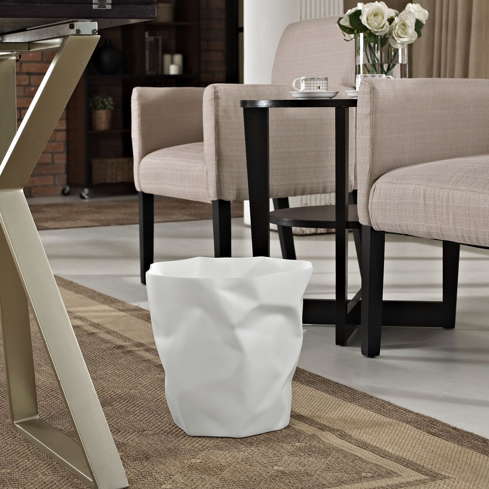 Lakh Trash Bin White