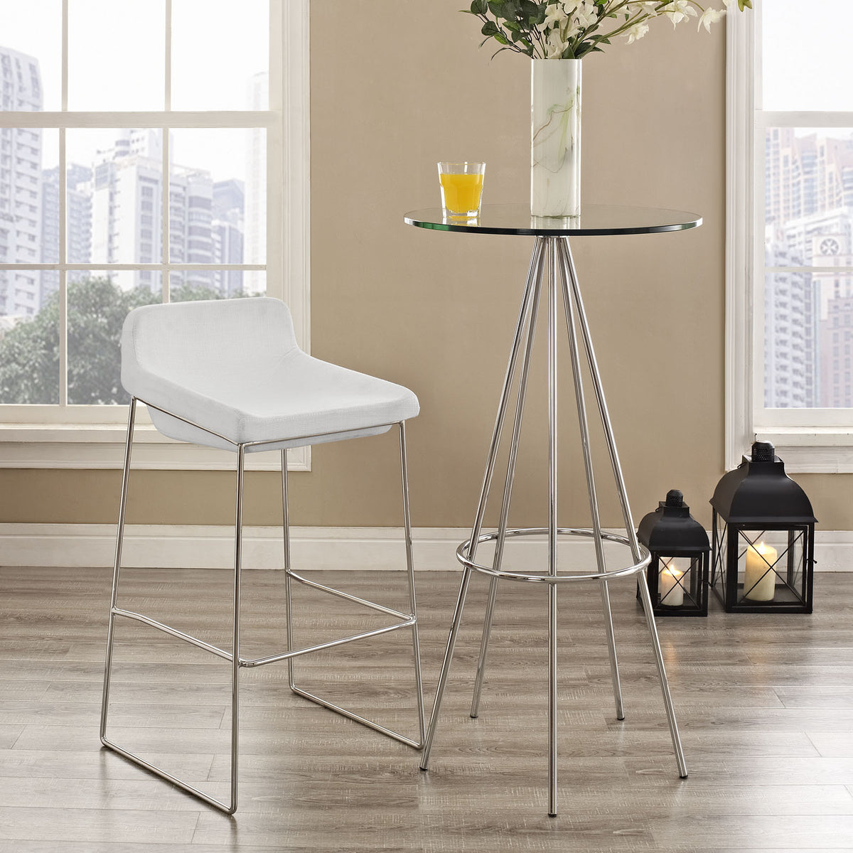 Gabriel Bar Stool White