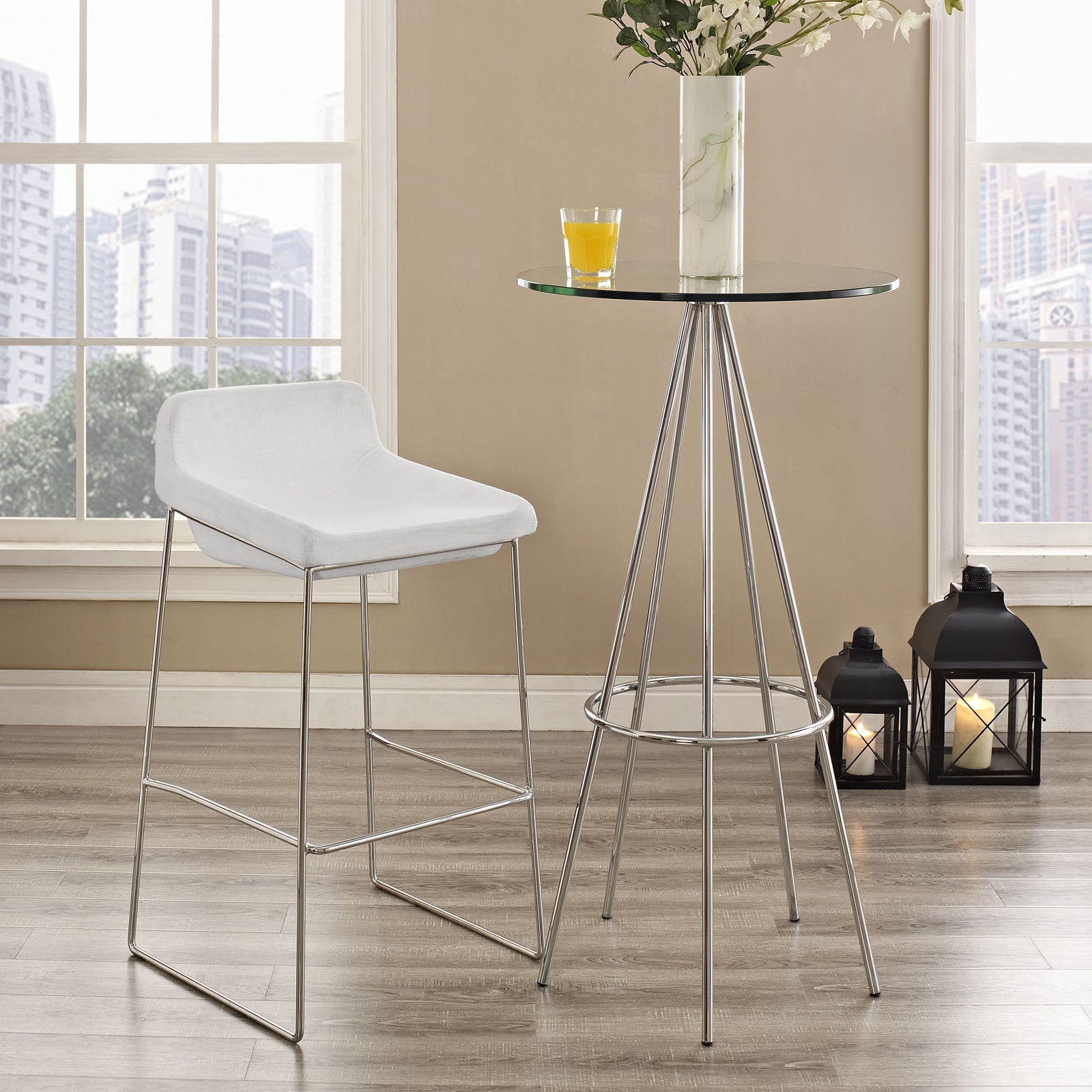 Gabriel Bar Stool White
