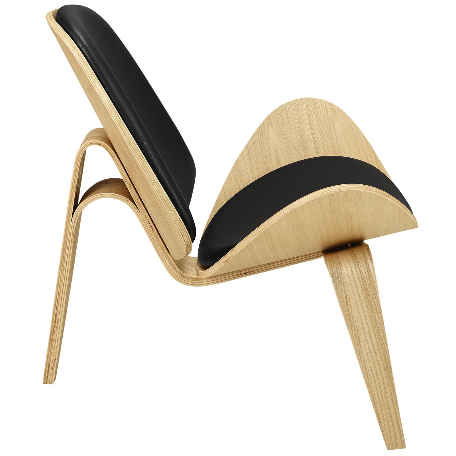 Ark Lounge Chair Oak Black