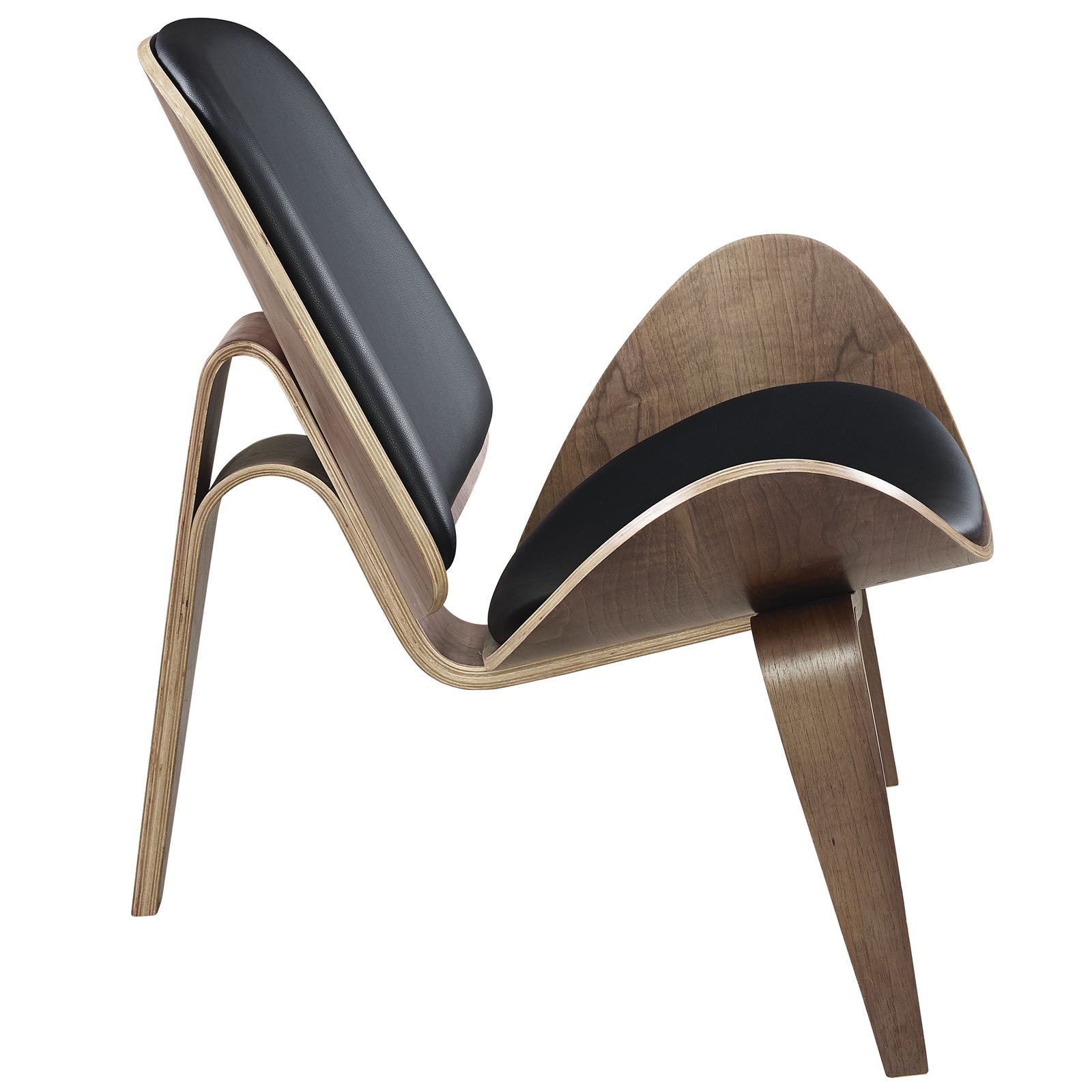 Ark Lounge Chair Walnut Black