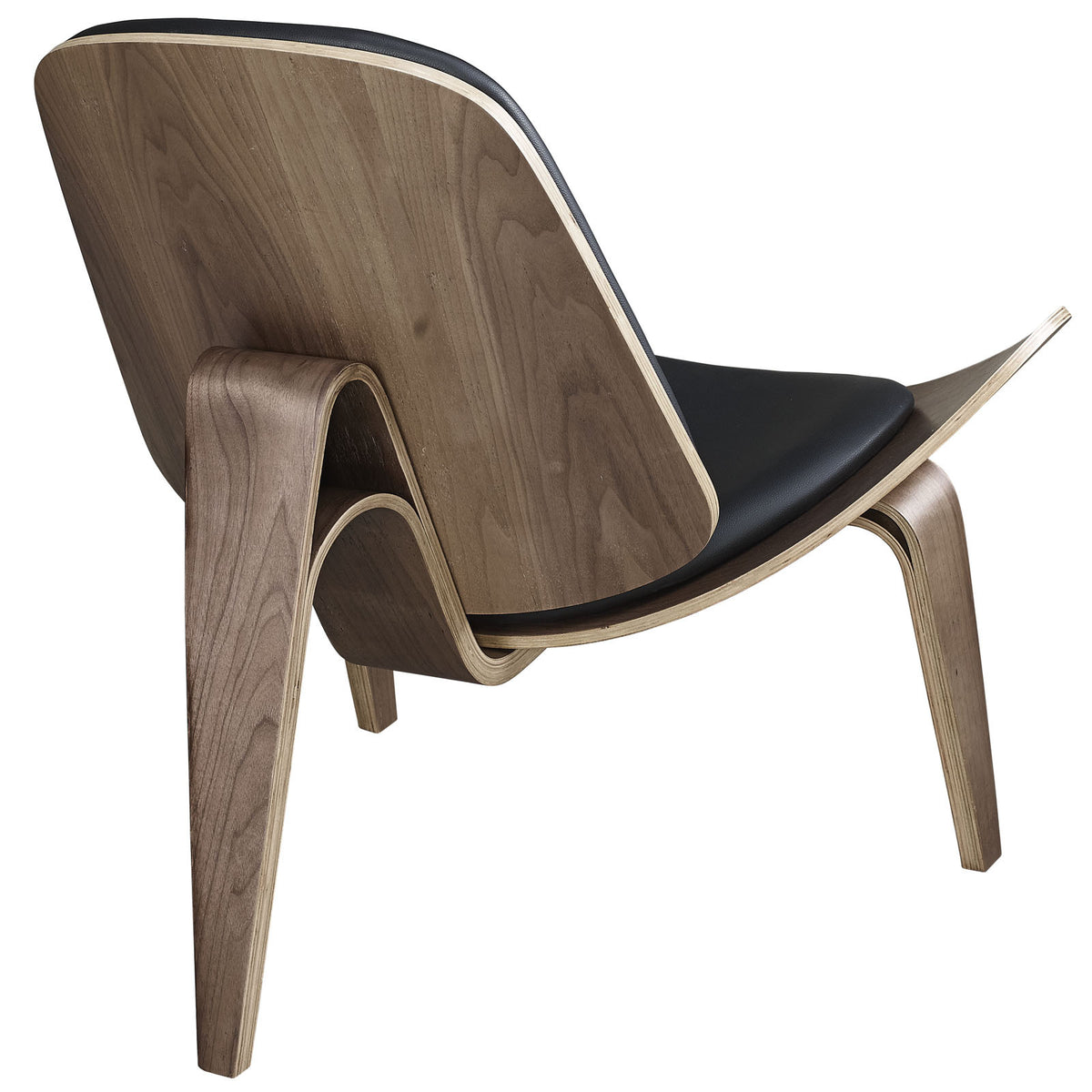 Ark Lounge Chair Walnut Black