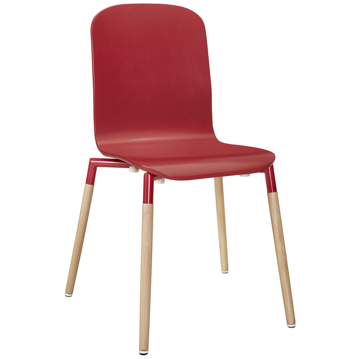Sabin Wood Chair Red