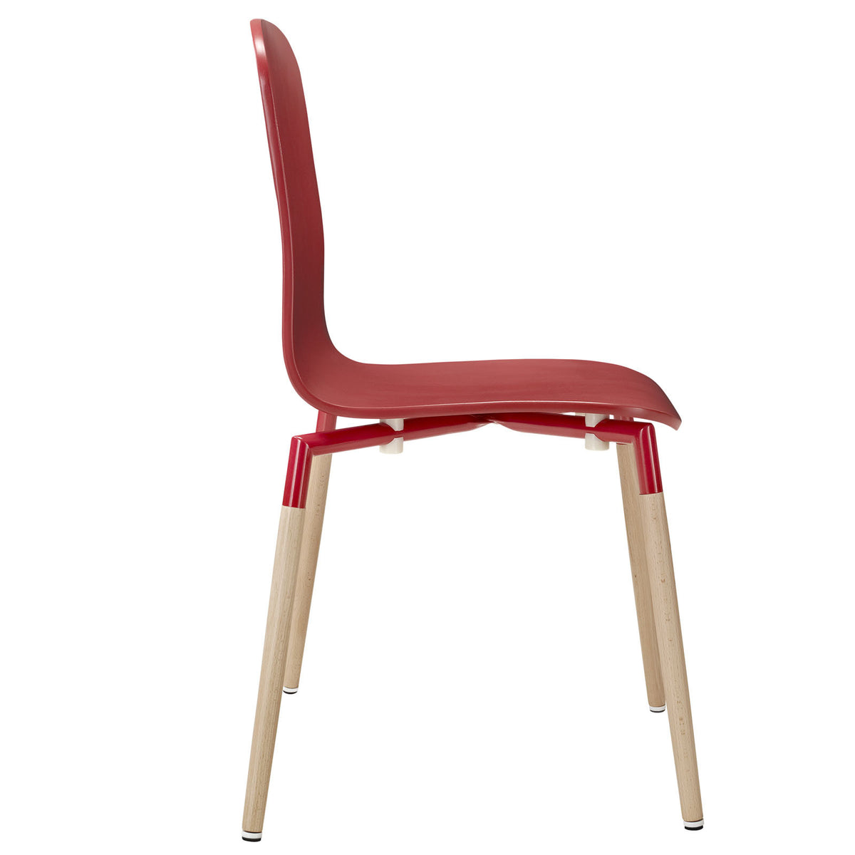Sabin Wood Chair Red