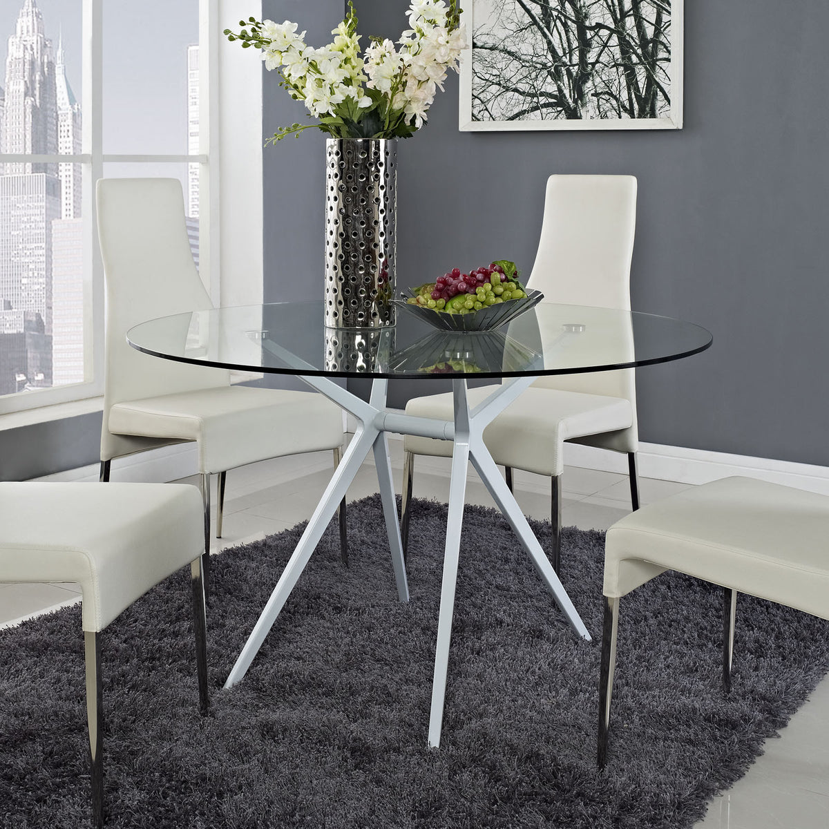 Thais Dining Table White