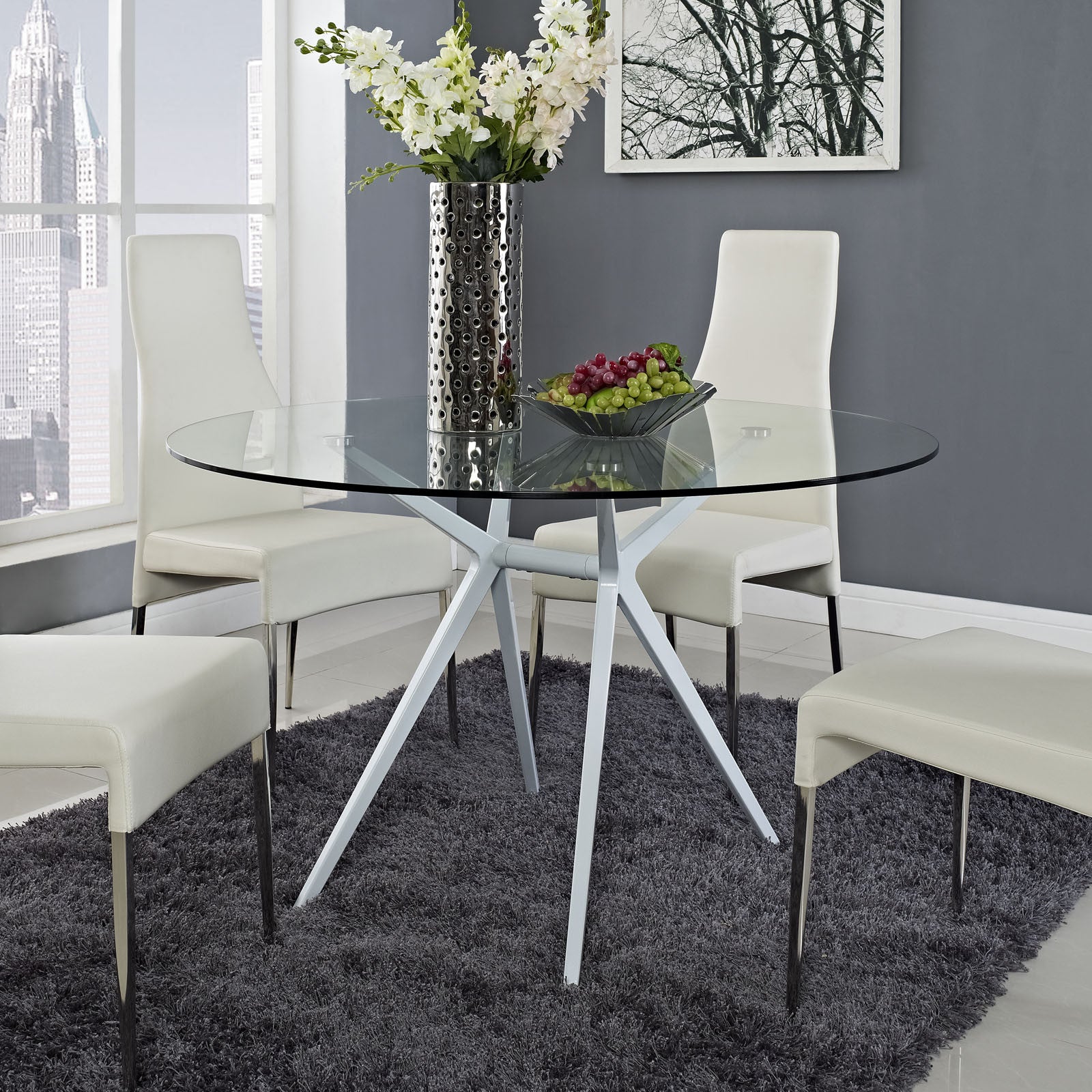 Thais Dining Table White