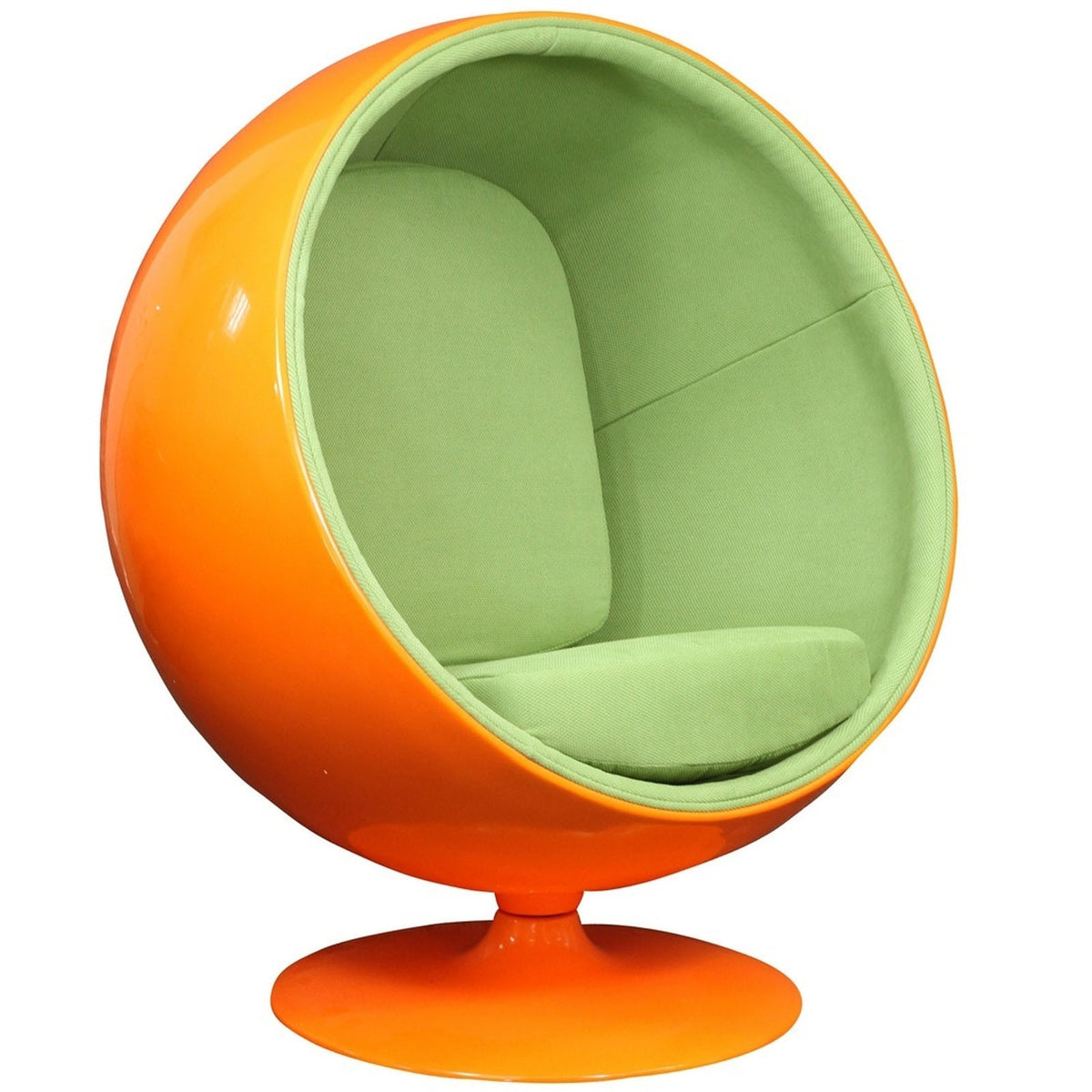 Keane Lounge Chair Orange Green