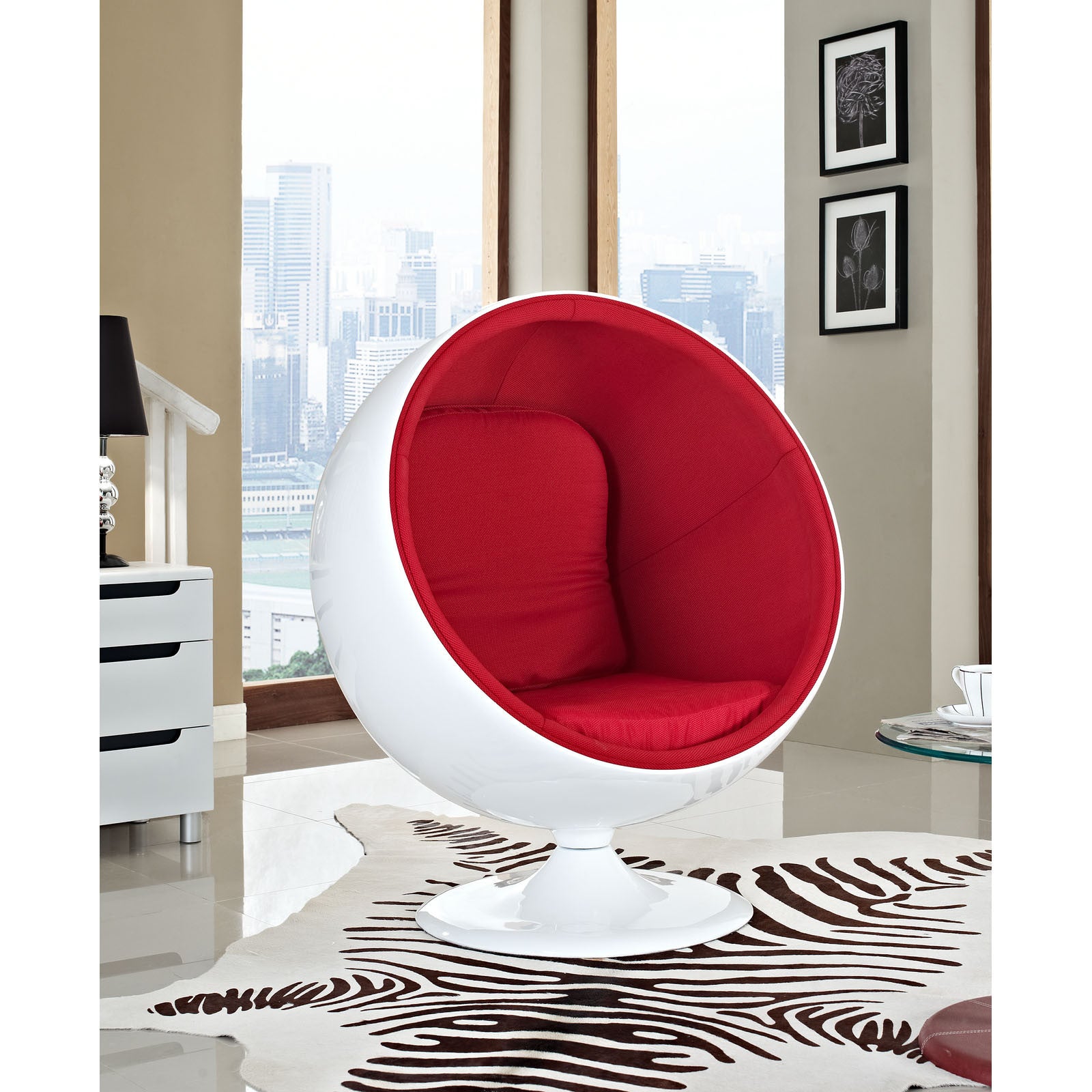 Keane Lounge Chair Red