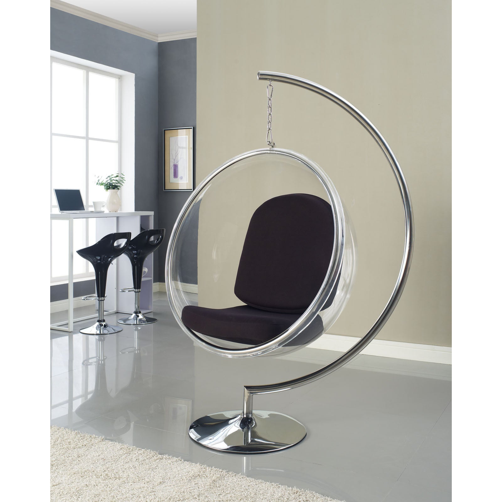 Rata Lounge Chair Black