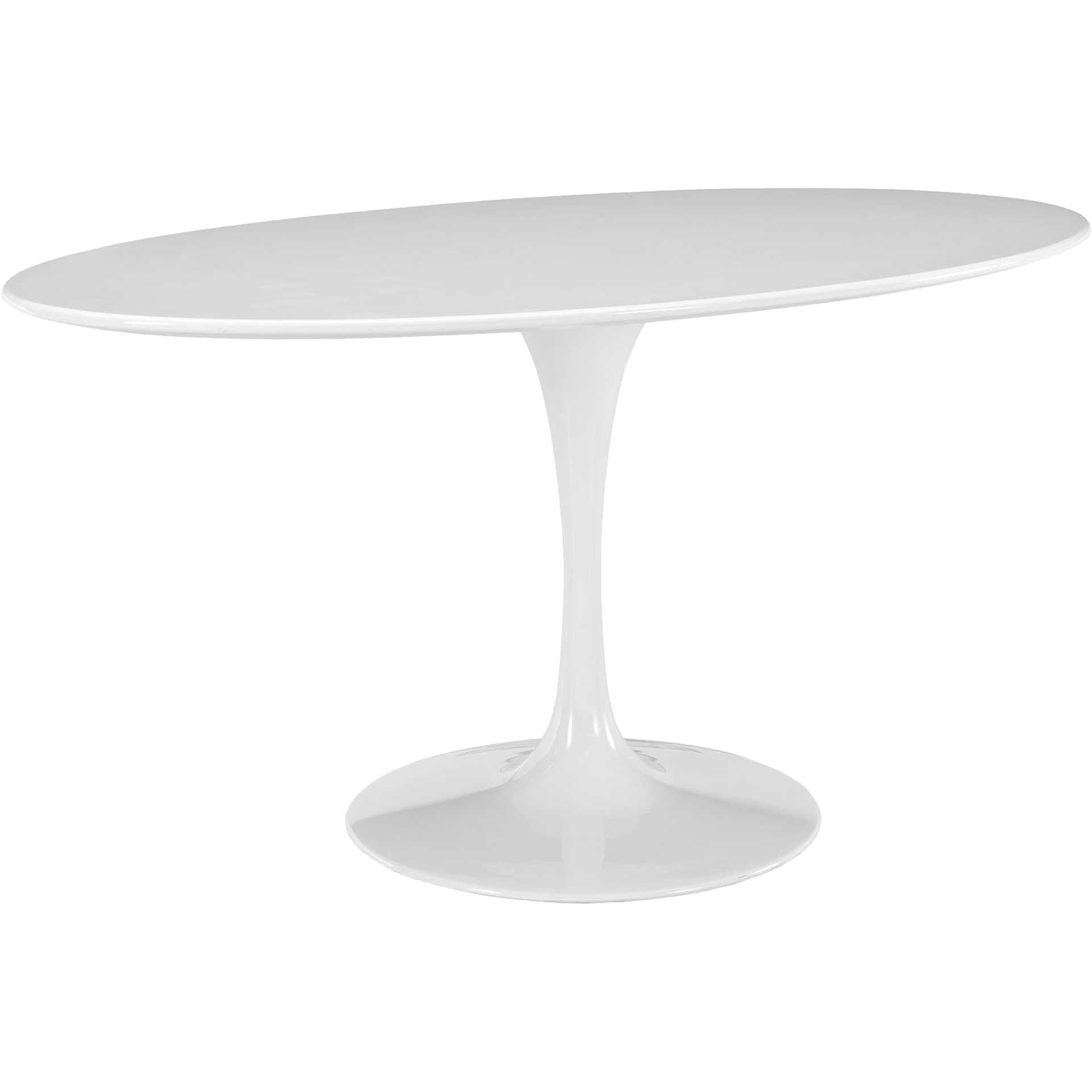 Lore Oval Dining Table White