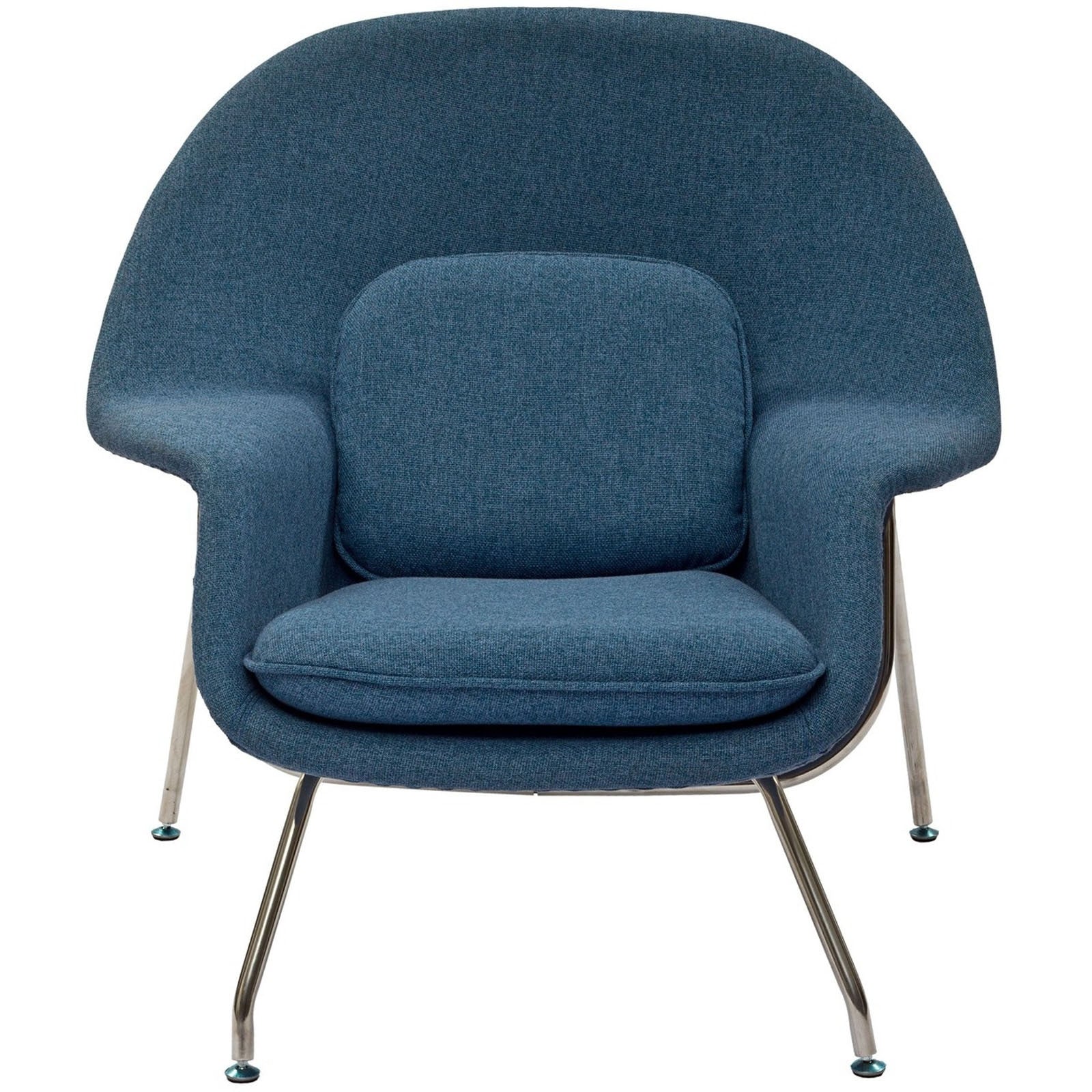 Wander Lounge Chair Blue Tweed