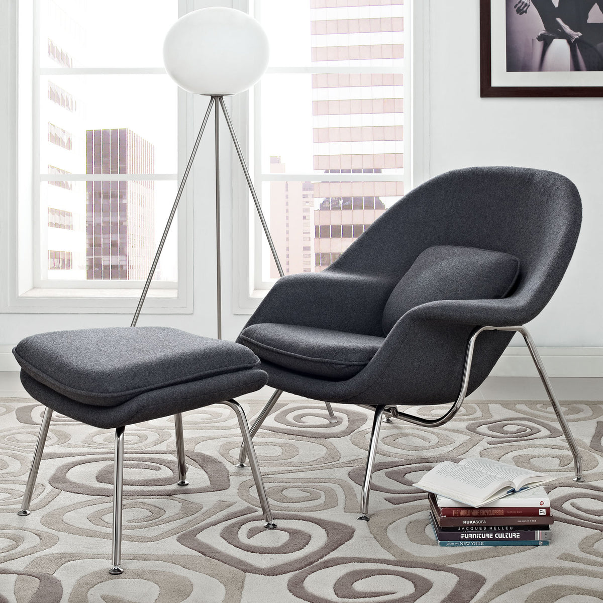 Wander Lounge Chair Dark Gray