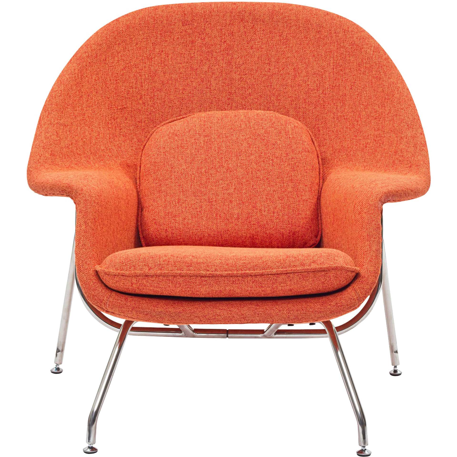 Wander Lounge Chair Orange Tweed