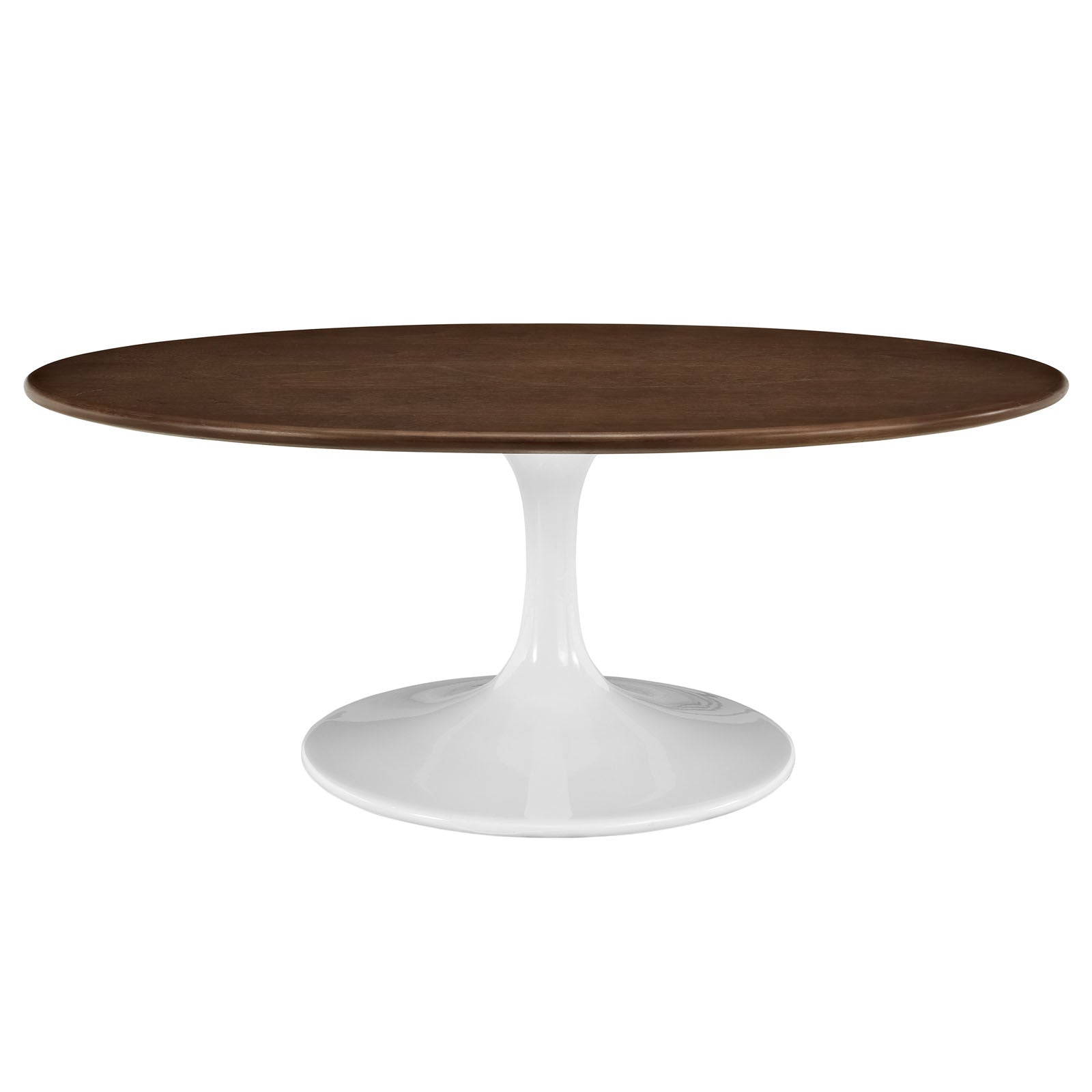 Lore Oval Coffee Table Walnut