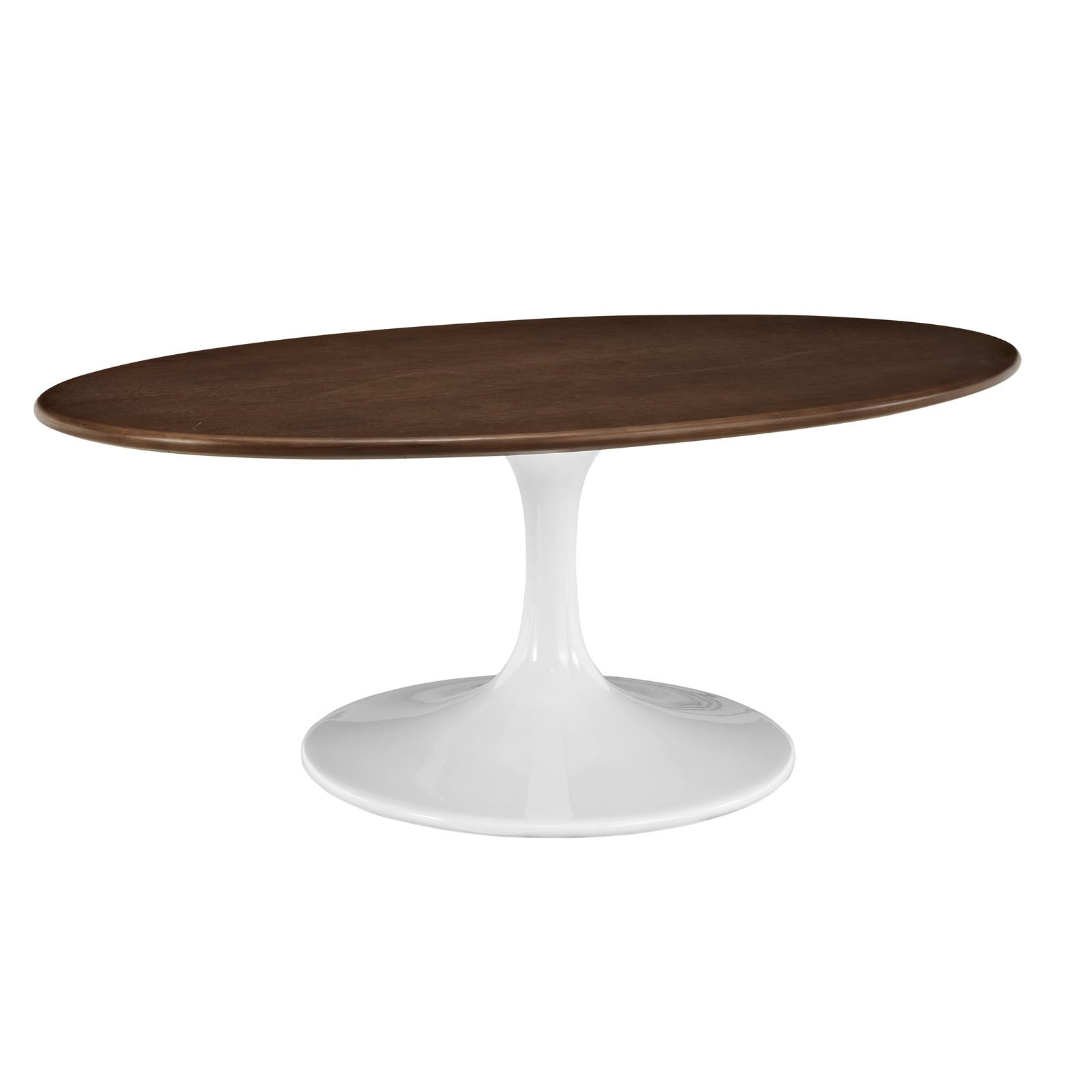 Lore Oval Coffee Table Walnut