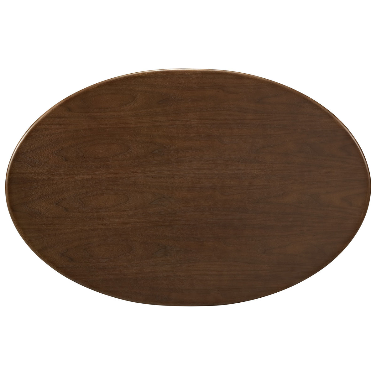 Lore Oval Coffee Table Walnut