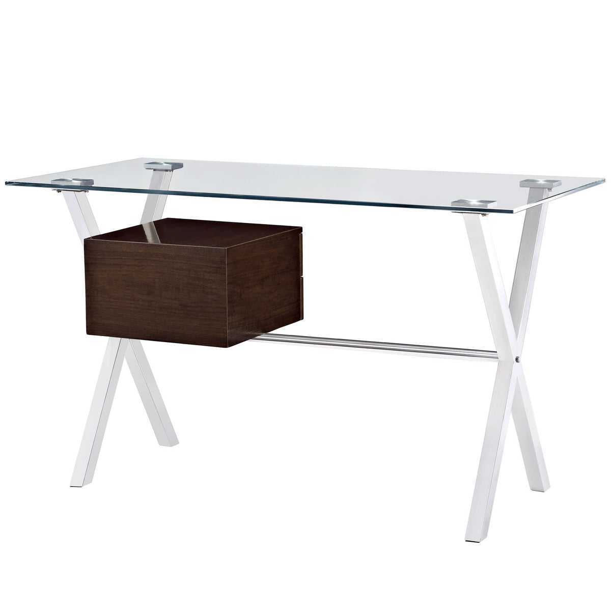 Suspension Office Desk Walnut