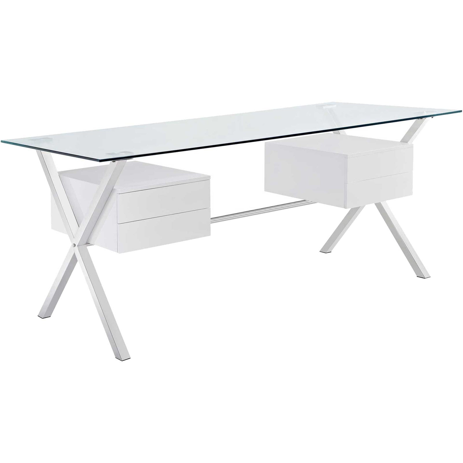 Aberon Office Desk White