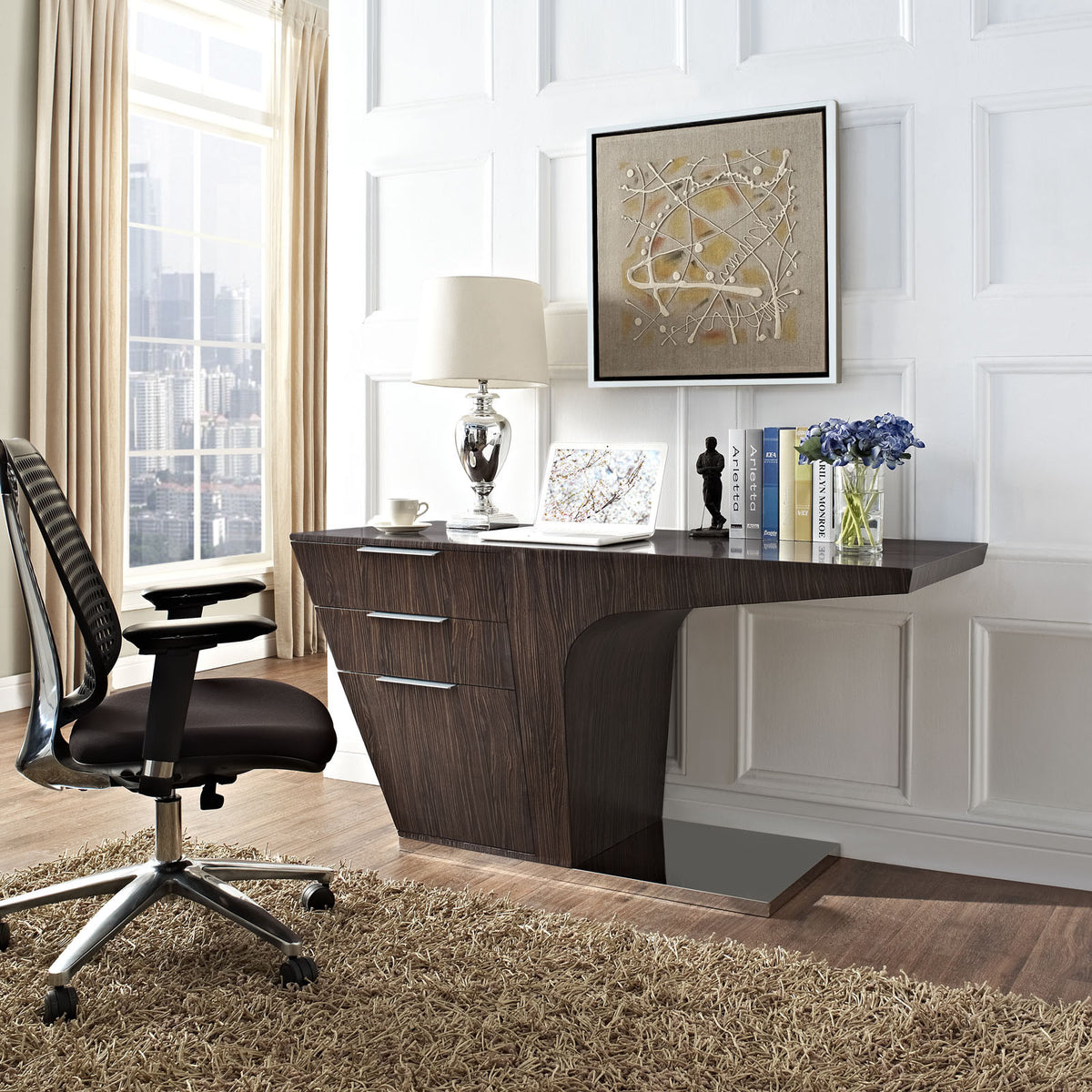 Ward Office Desk Walnut