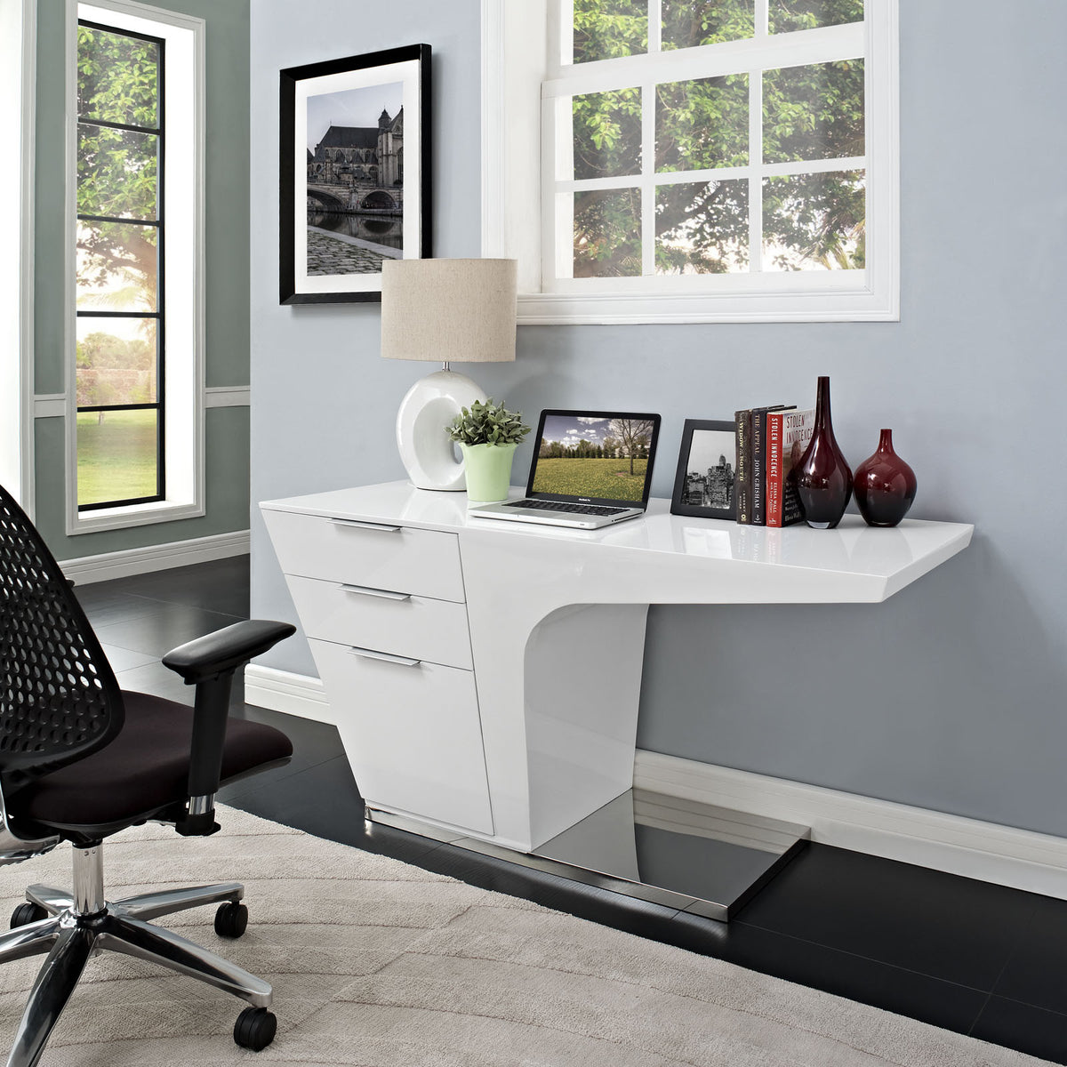 Ward Office Desk White