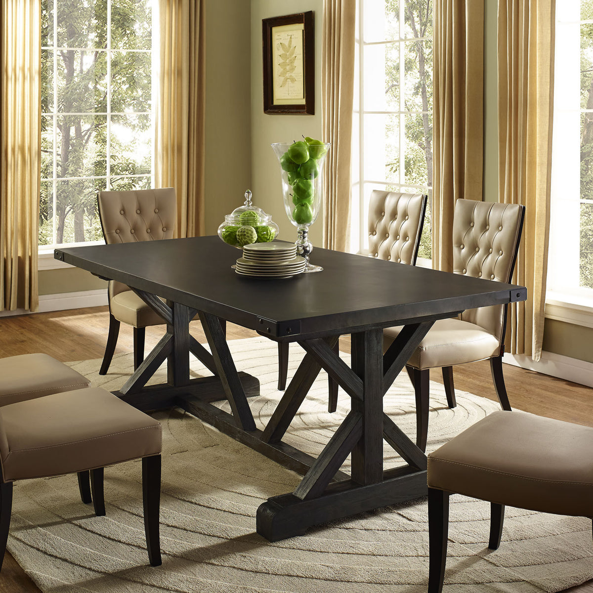 Arthur Wood Dining Table Black
