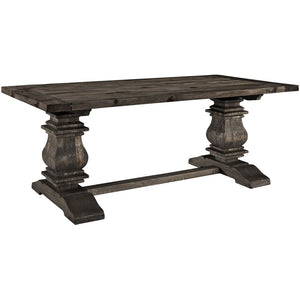 Clement Wood Dining Table Brown