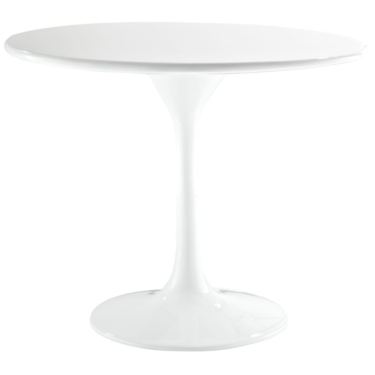 Lore Fiberglass Side Table White
