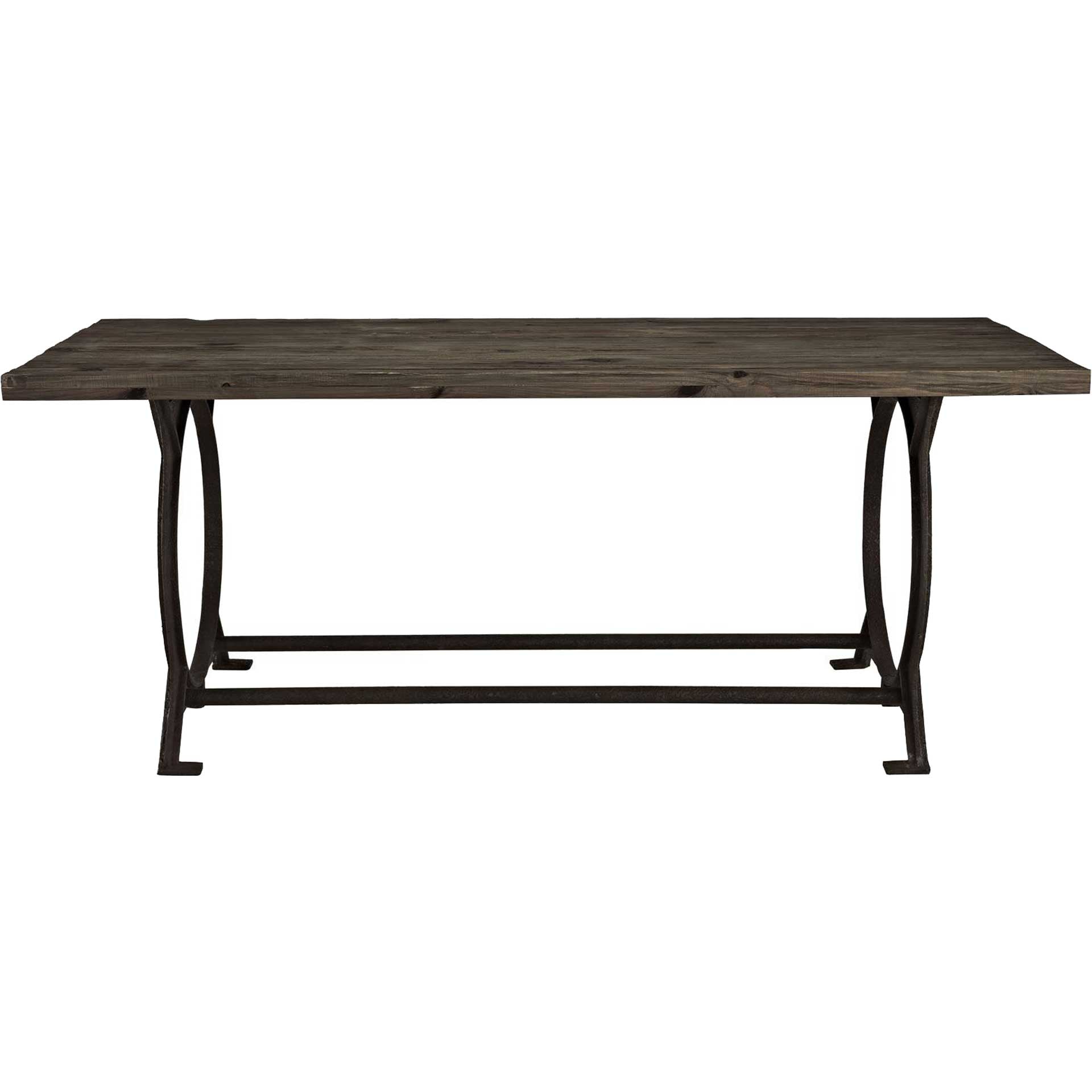 Entei Wood Top Dining Table Brown