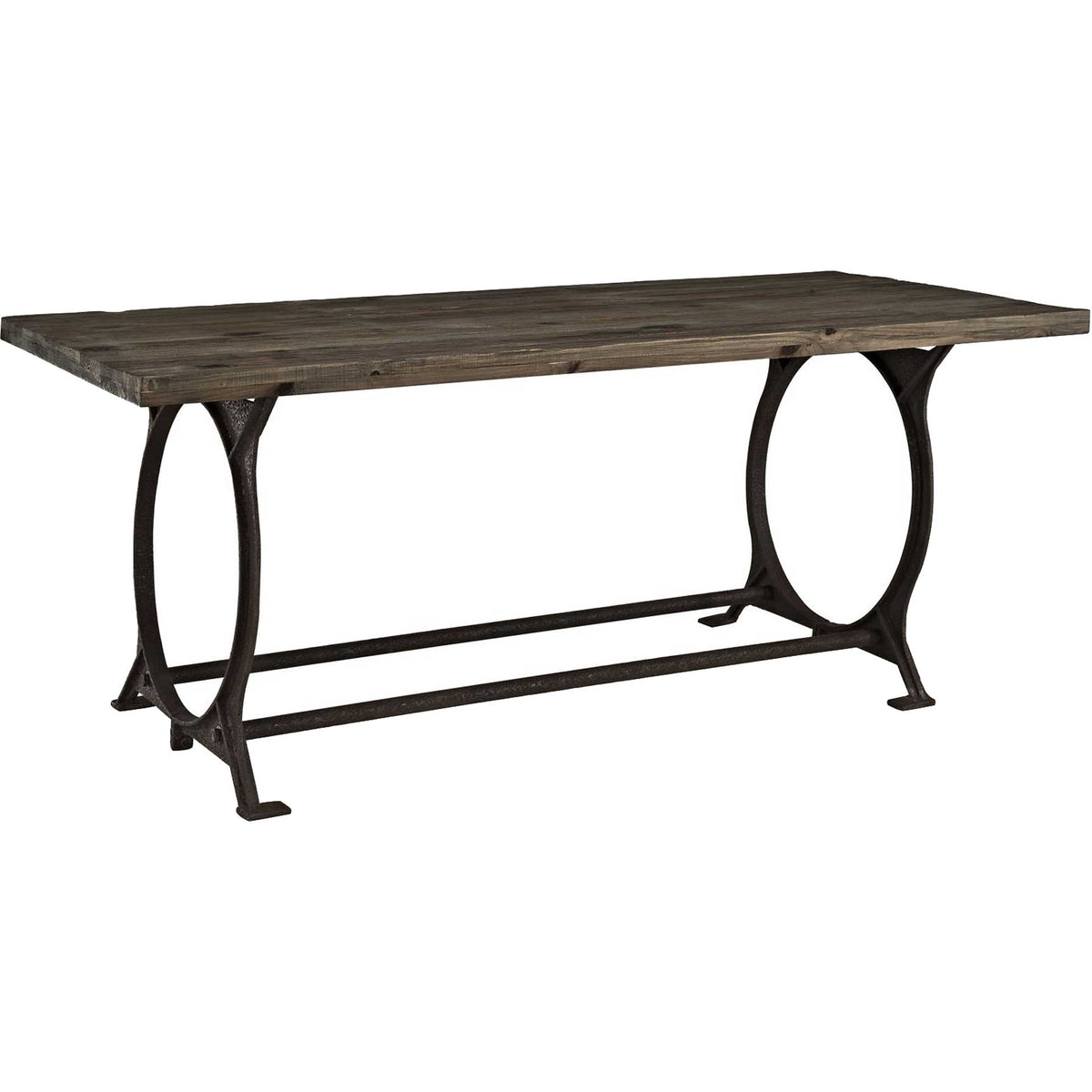 Entei Wood Top Dining Table Brown