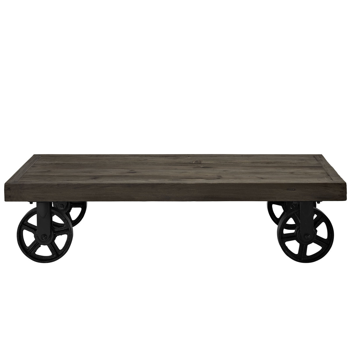 Gareth Wood Top Coffee Table Brown