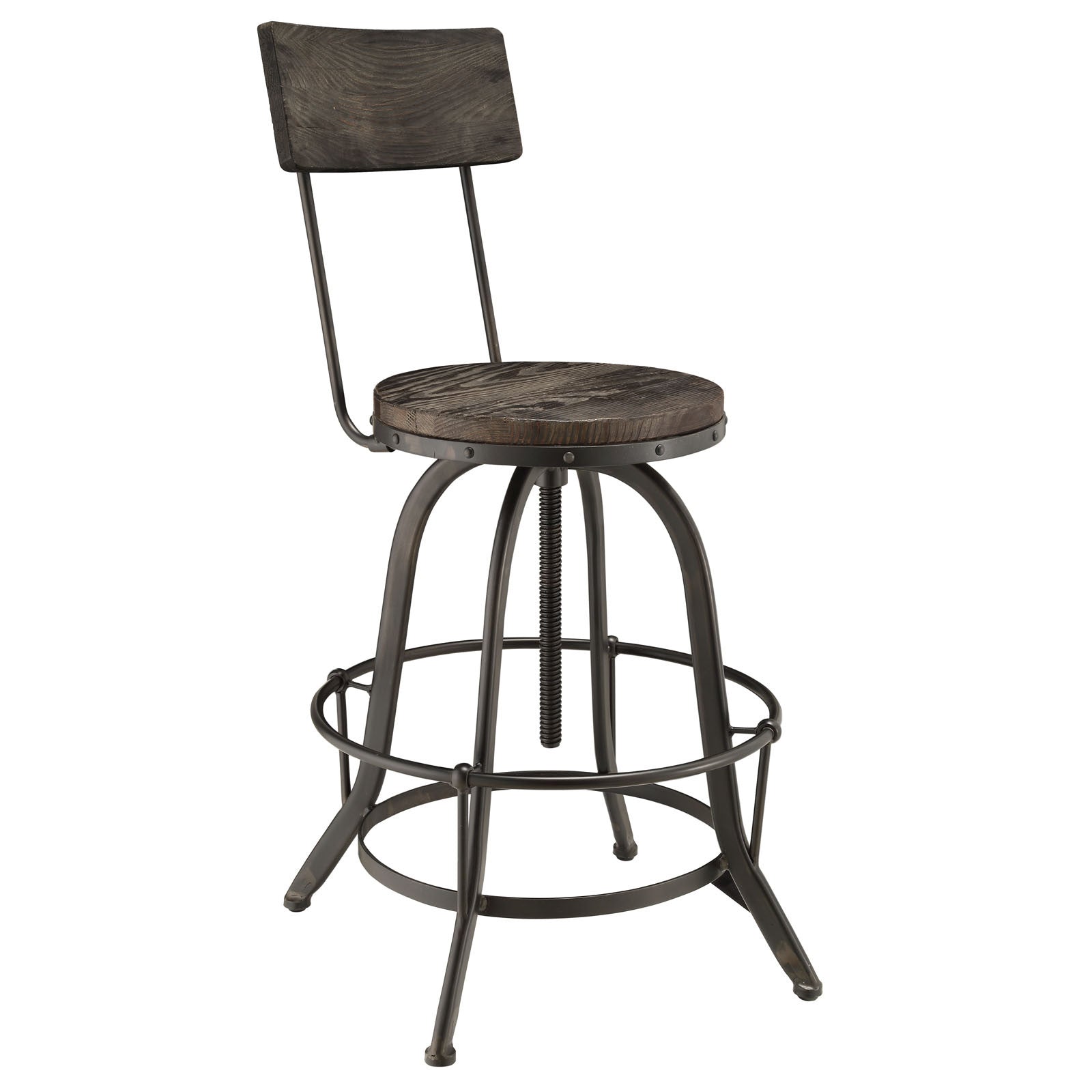 Palamas Wood Bar Stool Black
