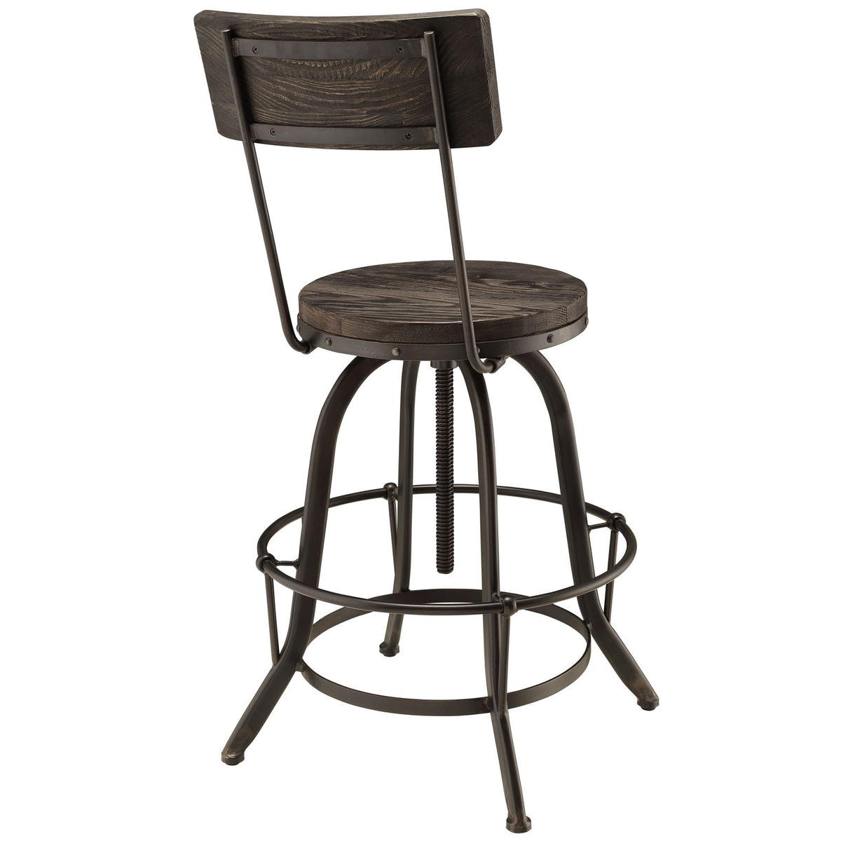 Palamas Wood Bar Stool Black