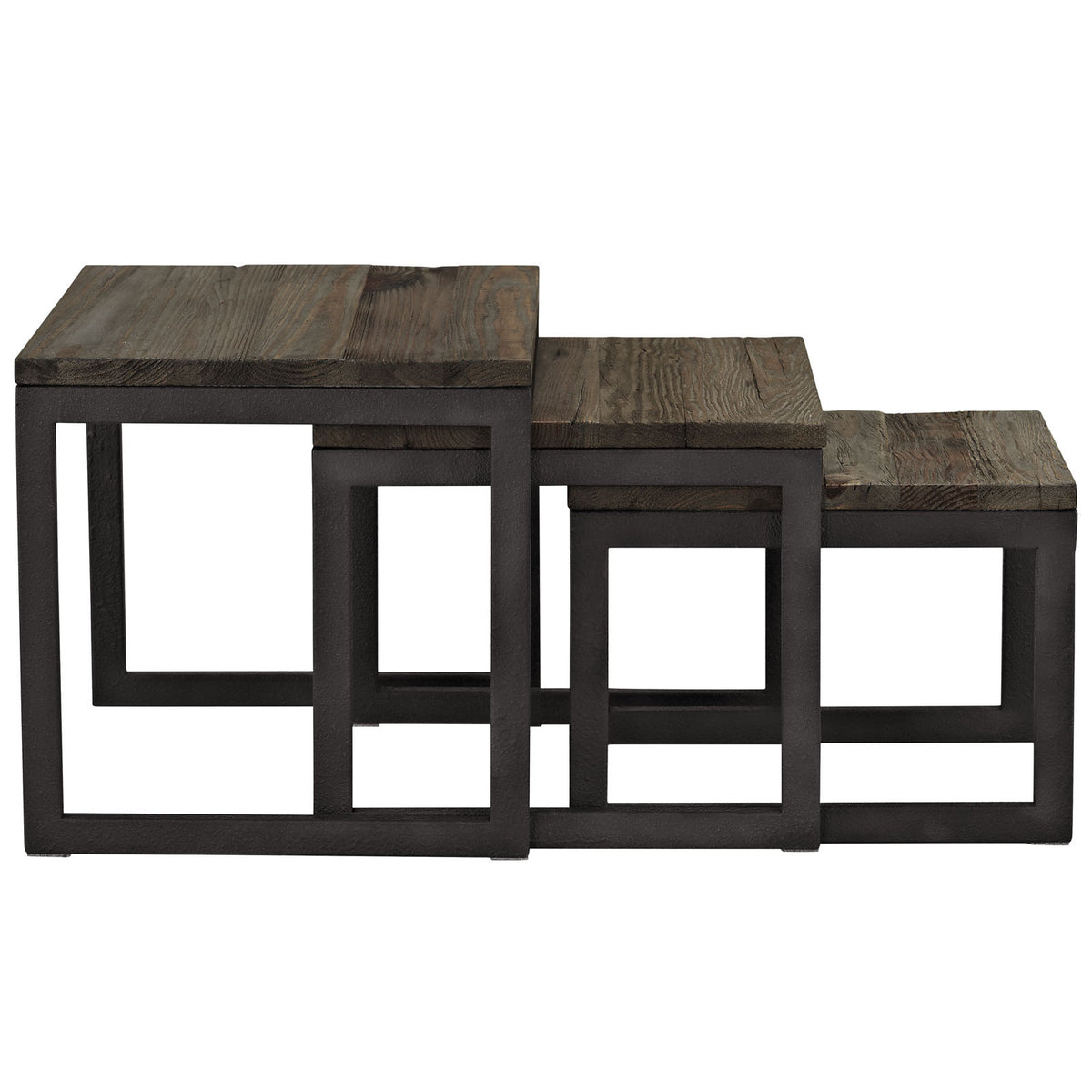 Cove Wood Top Nesting Table Brown