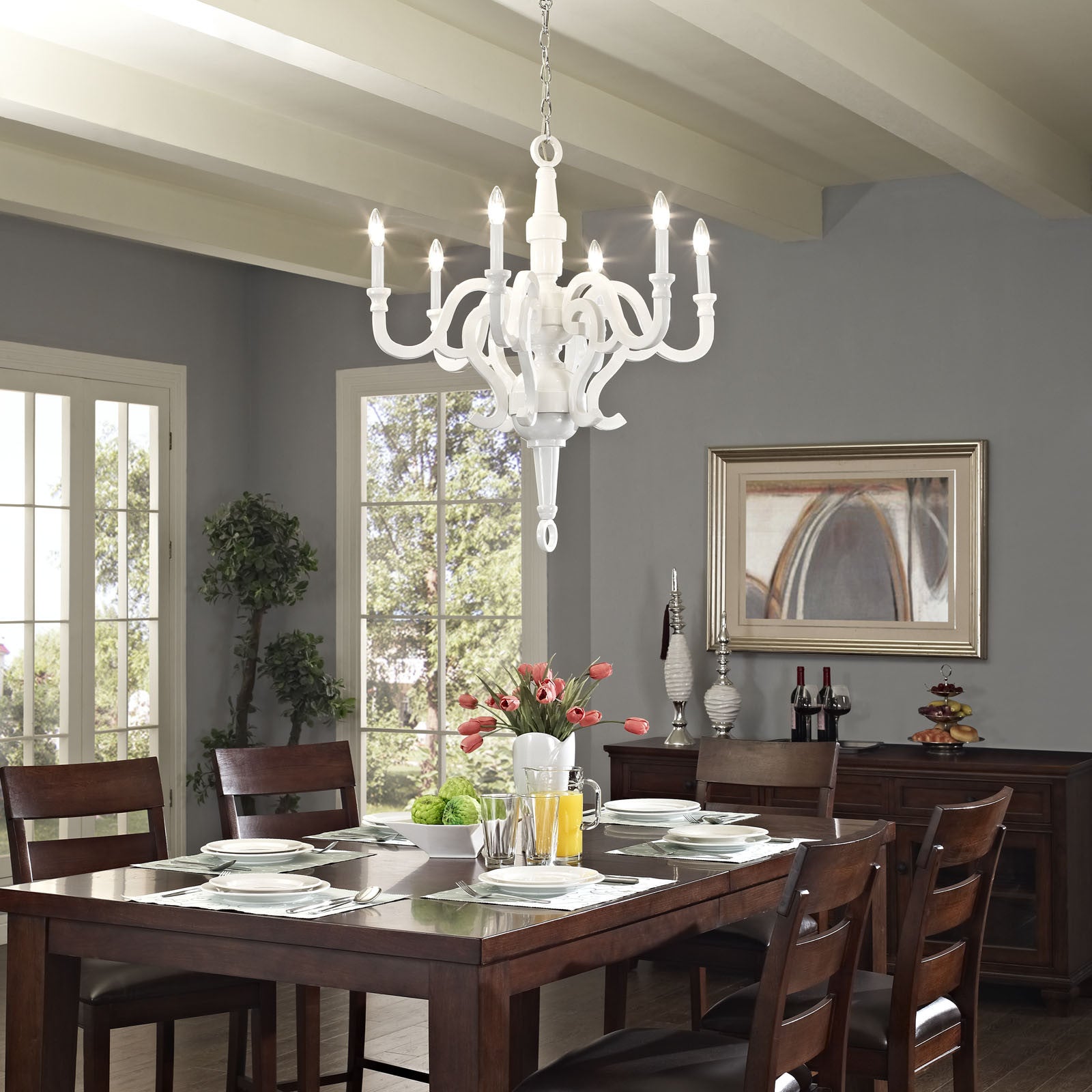 Anthem Chandelier White
