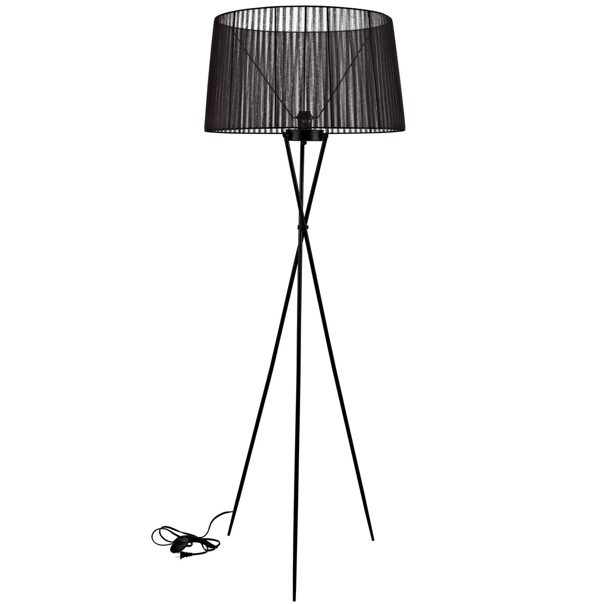 Twin Floor Lamp Black