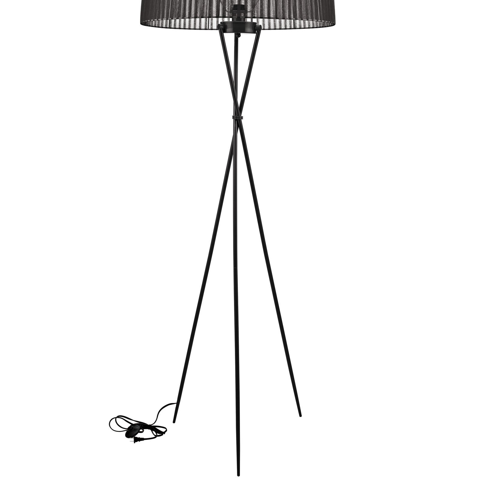 Twin Floor Lamp Black