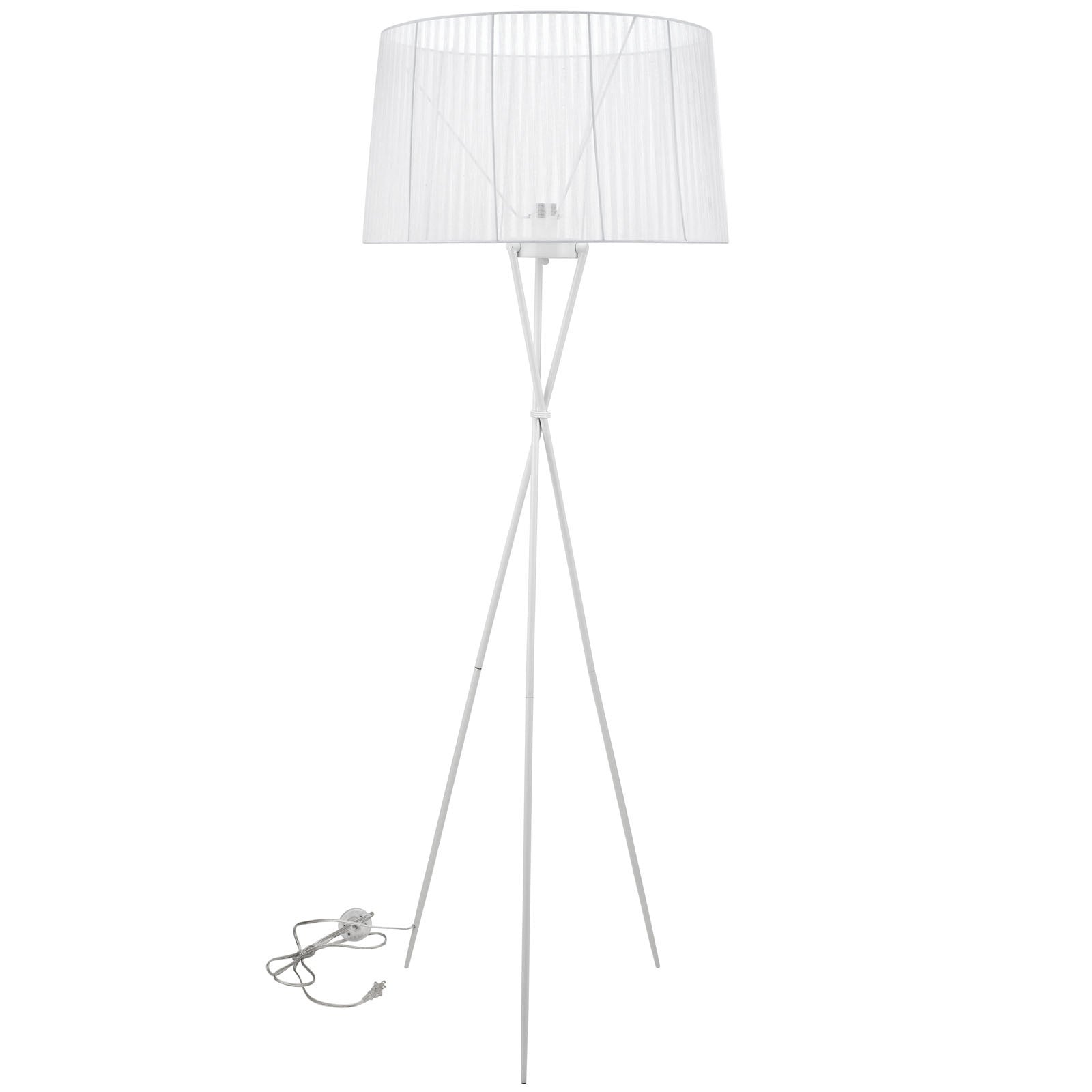 Twin Floor Lamp White