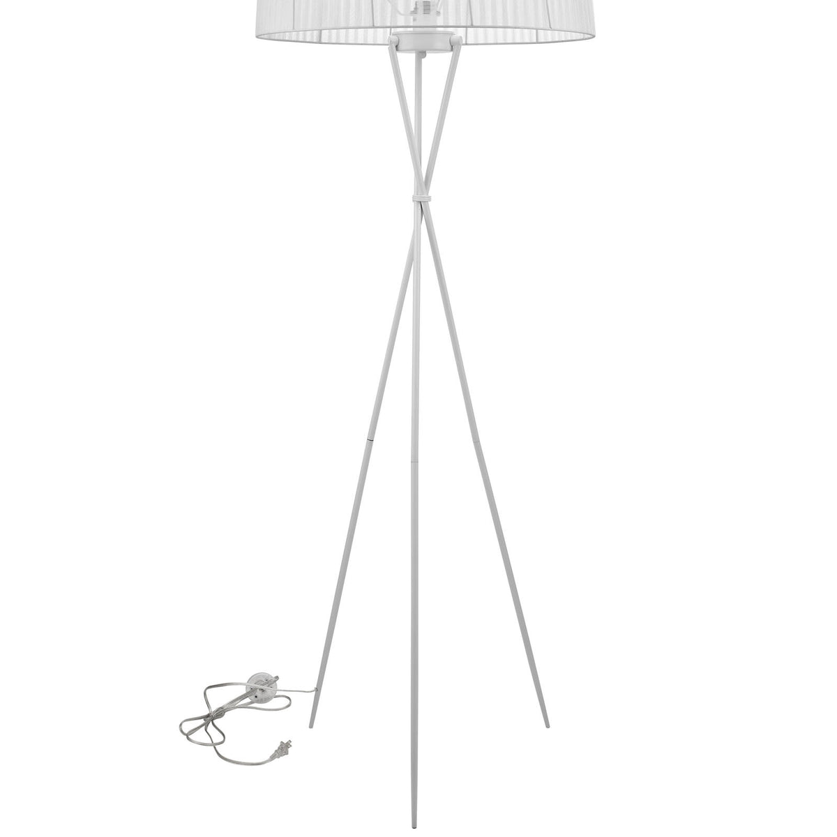 Twin Floor Lamp White