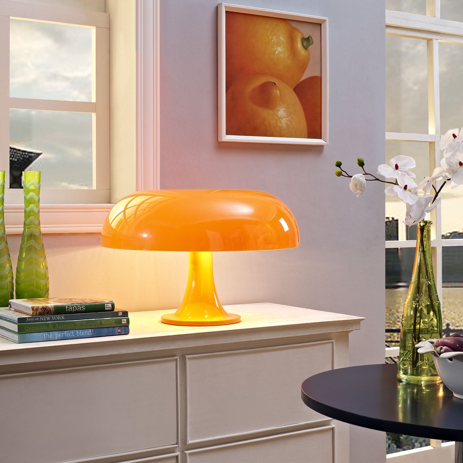 Plaza Acrylic Table Lamp Orange