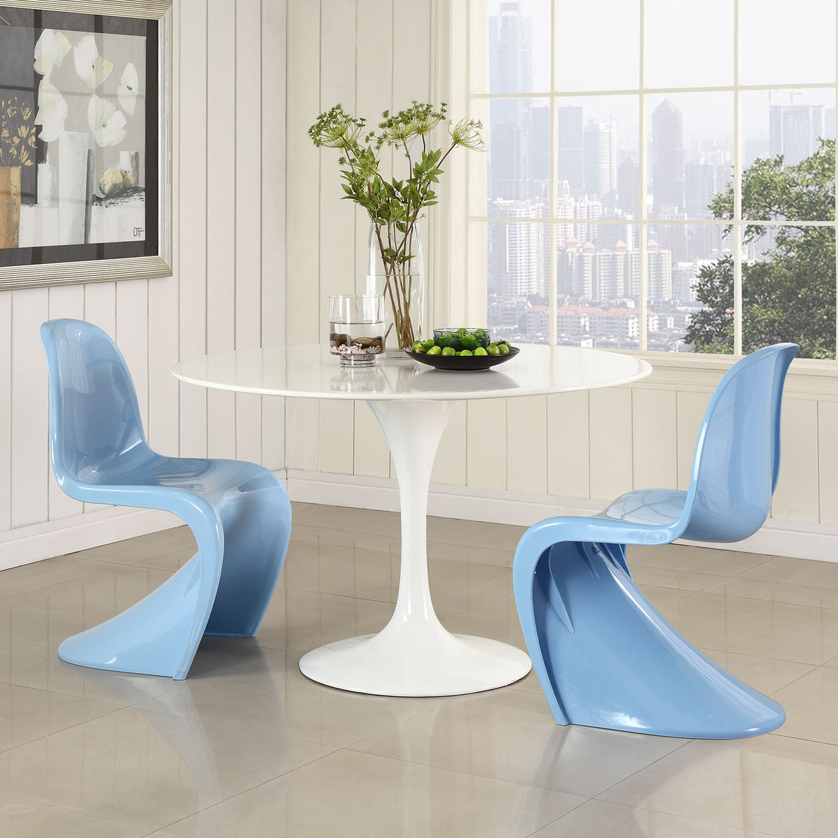 Slide Side Chair Blue