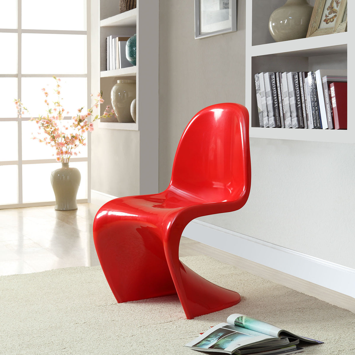Slide Side Chair Red